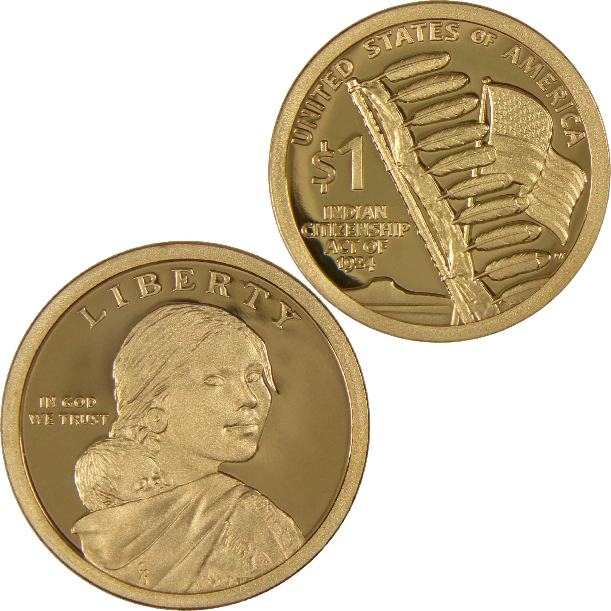 2024 S Indian Citizenship Act of 1924 Native American Dollar Proof