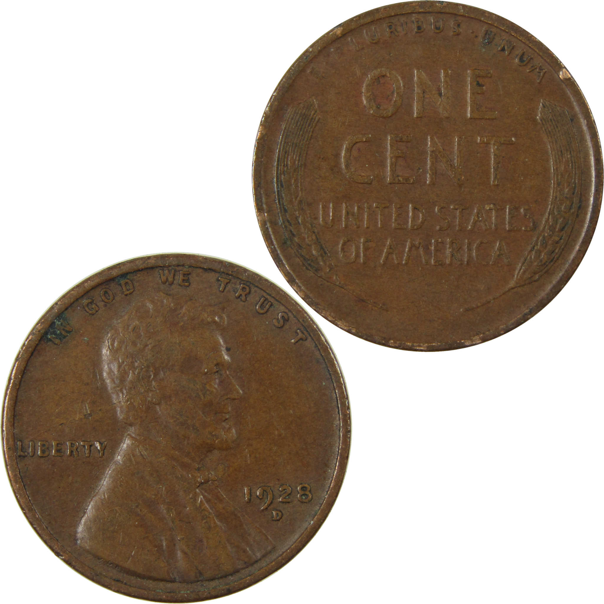 1928 D Lincoln Wheat Cent VF Very Fine Penny 1c Coin SKU:I27623