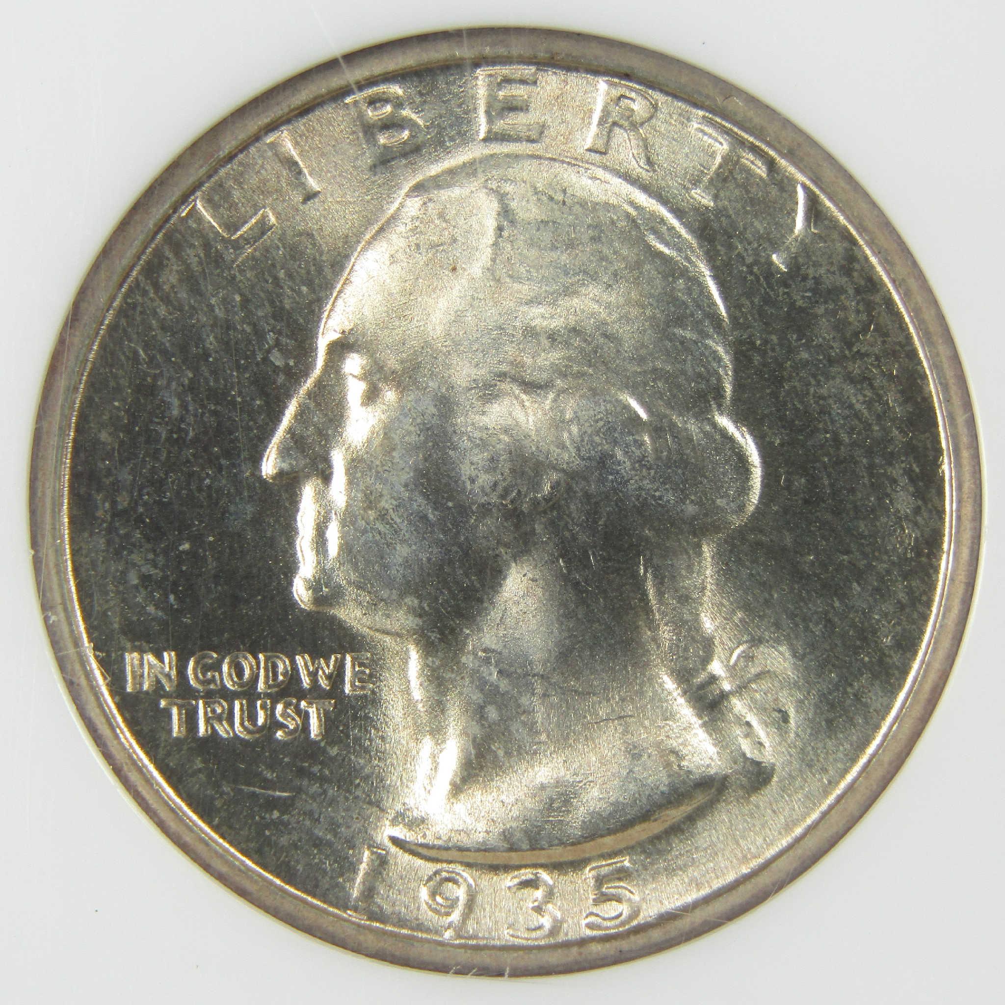 1935 Washington Silver Quarter MS 66 NGC Uncirculated 25c Coin