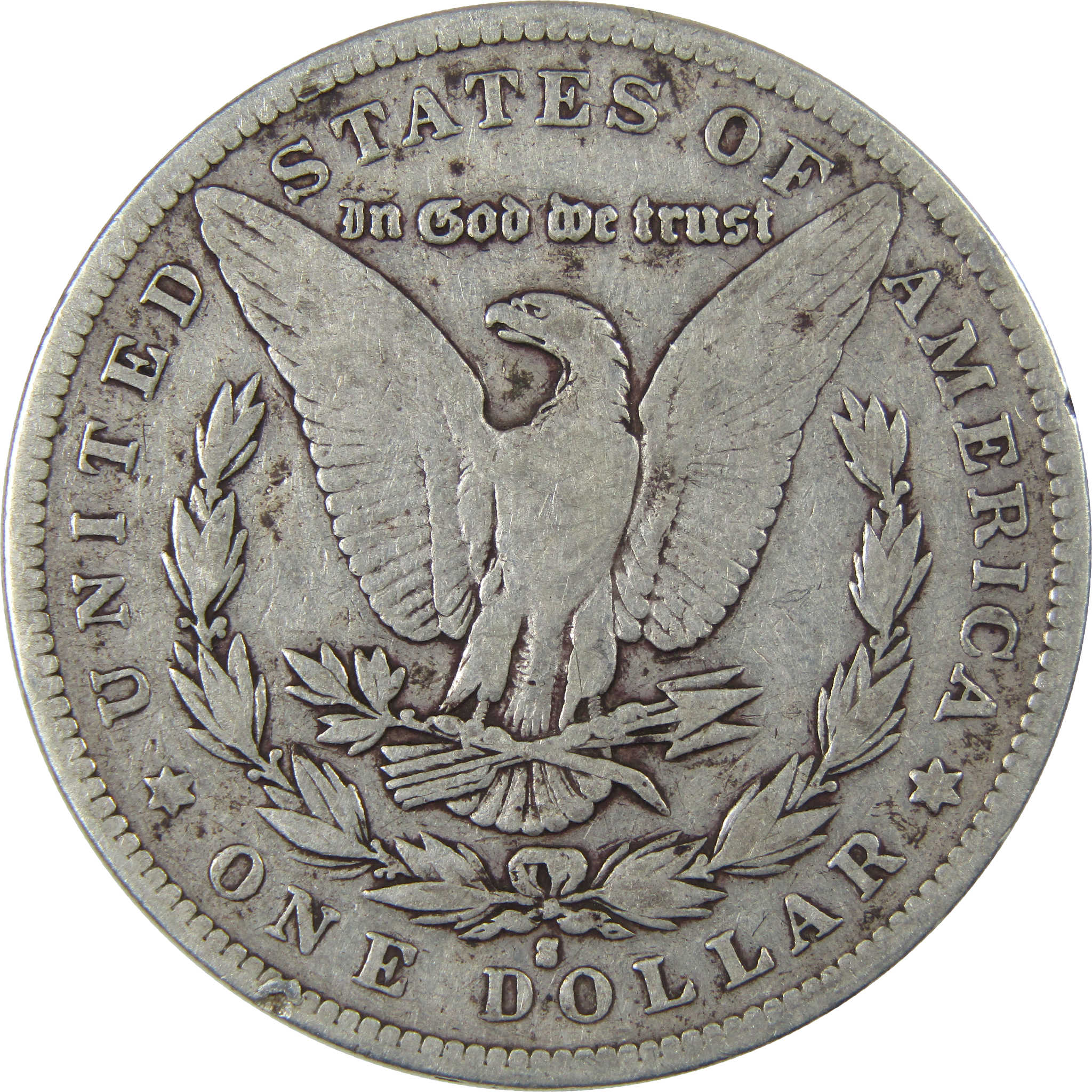 1892 S Morgan Dollar F Fine Silver $1 Coin Collectible SKU:I23476