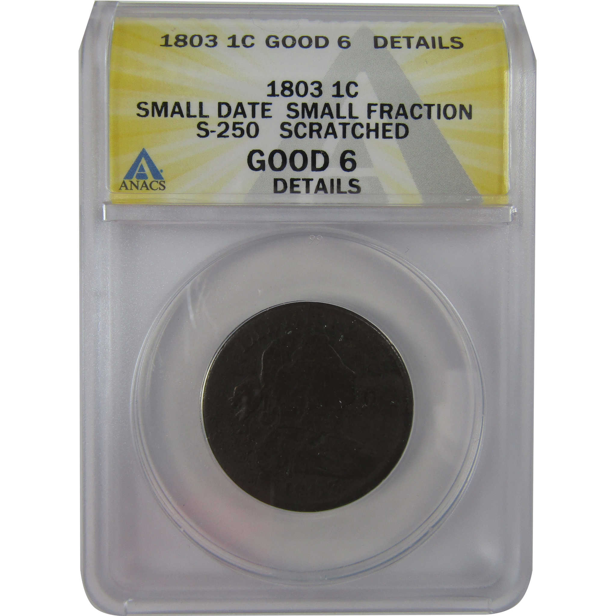 1803 Small Date and Fraction Draped Bust Cent G 6 Details SKU:CPC1194