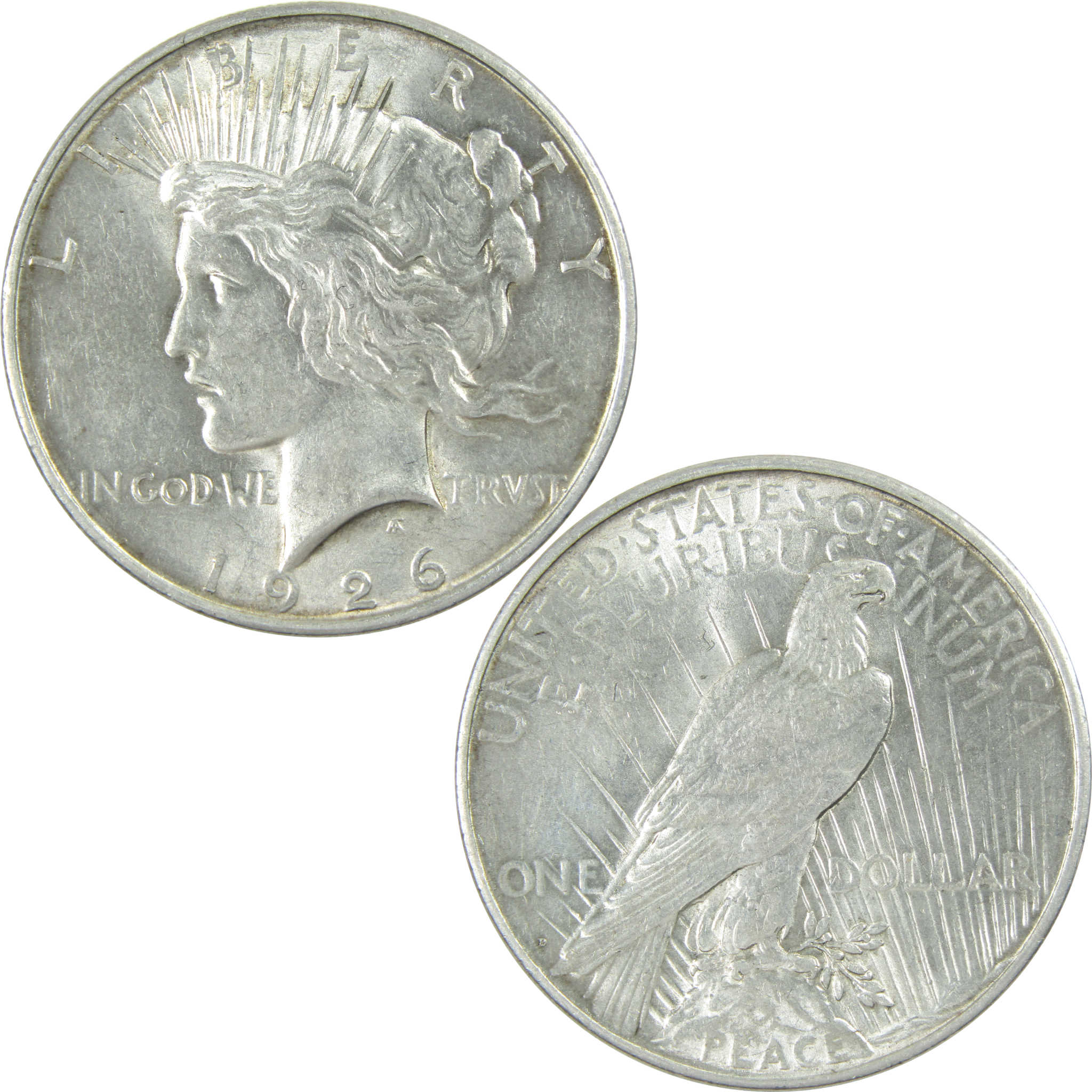 1926 D Peace Dollar AU About Uncirculated Silver $1 Coin SKU:I13685