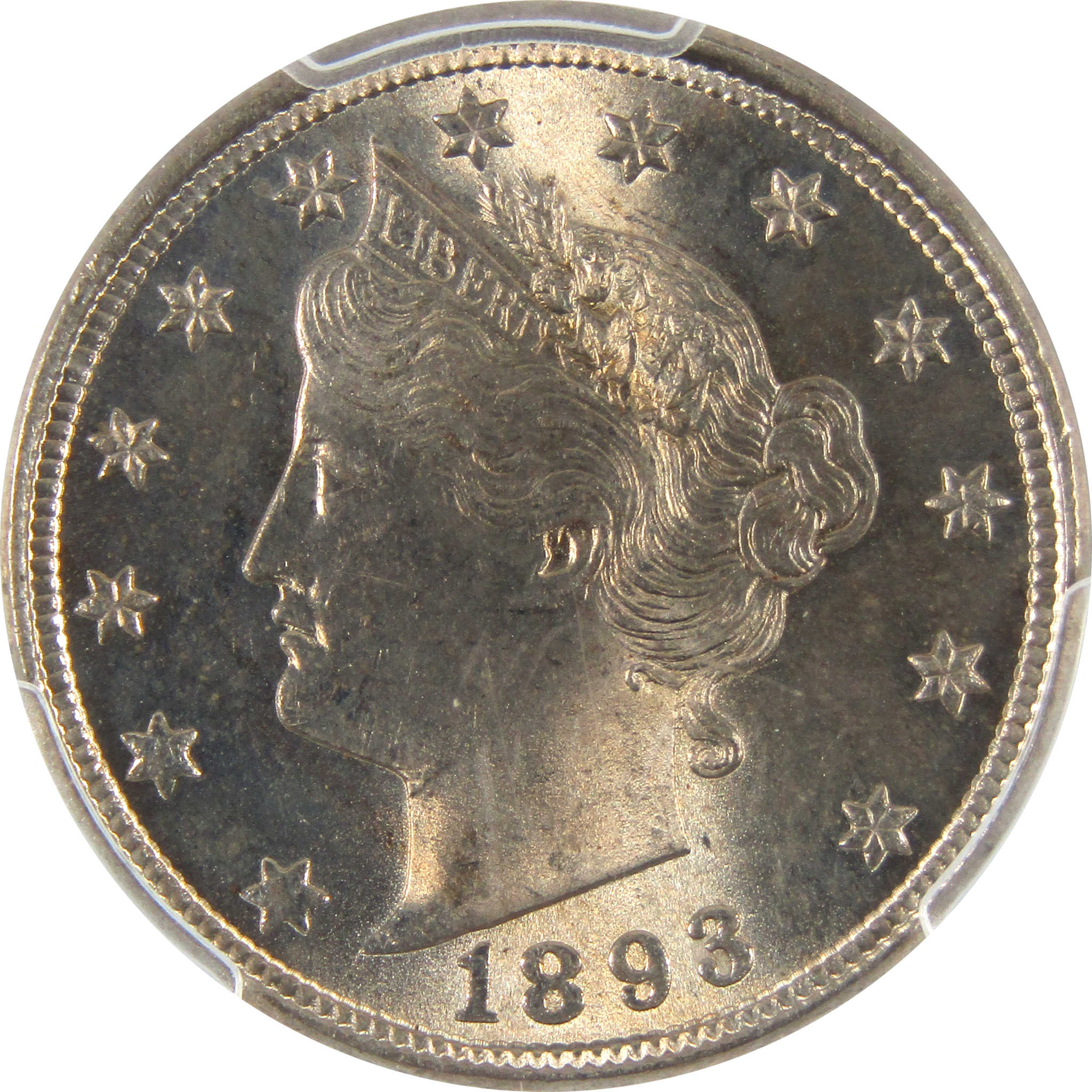 1893 Liberty Head V Nickel MS 64 PCGS 5c Uncirculated Coin SKU:I8668