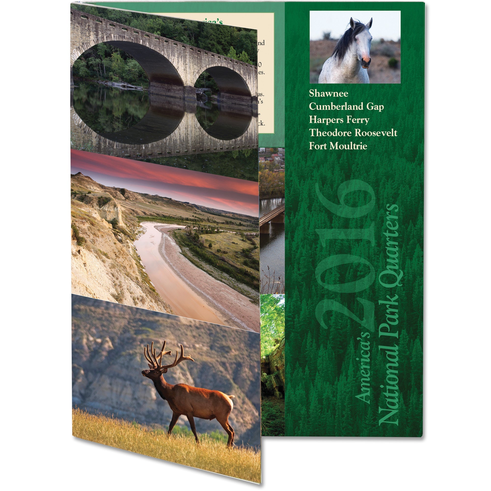 2016 America's National Park Quarter Series Colorful Folder Littleton