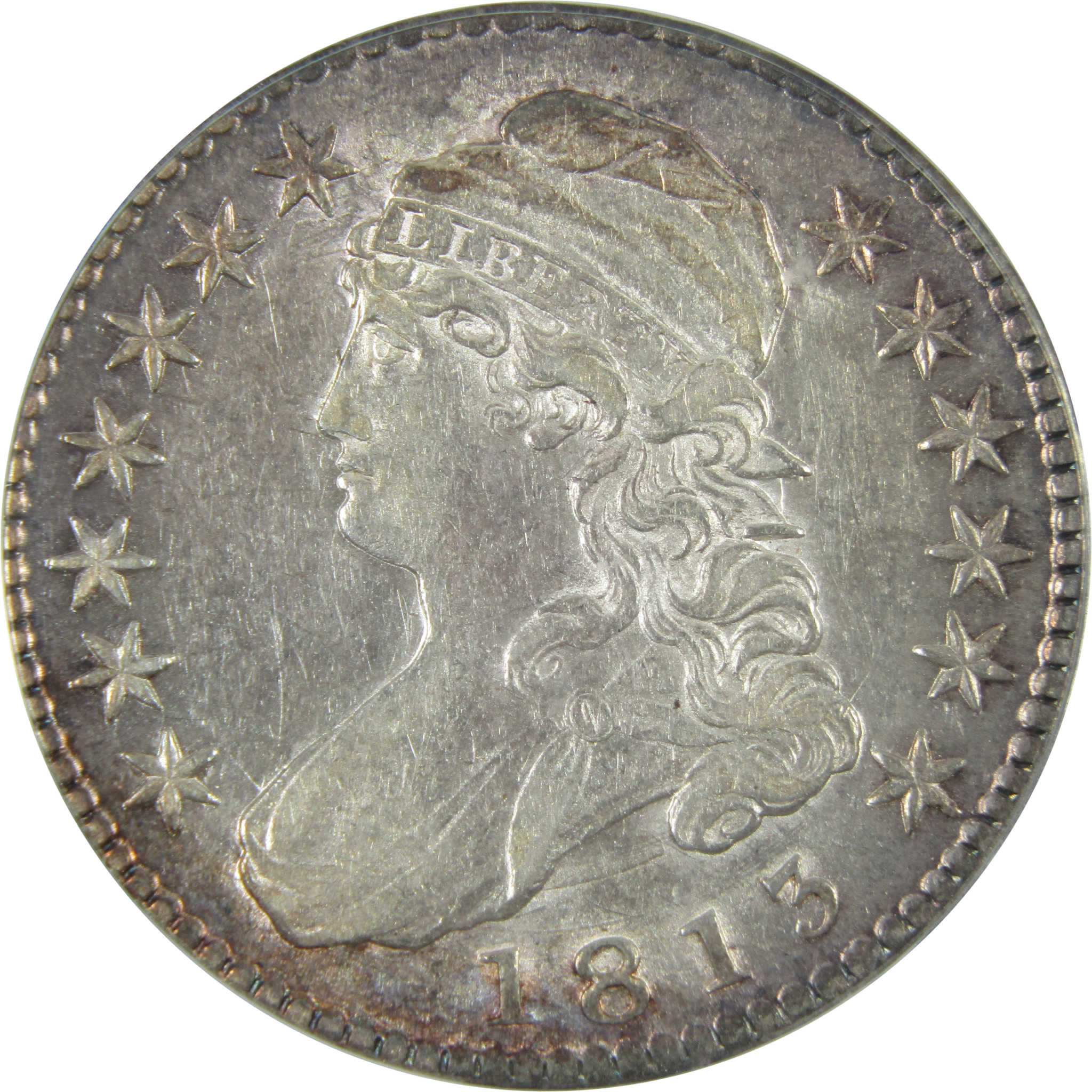 1813 Capped Bust Half Dollar AU 53 ANACS Silver 50c Coin SKU:I14423