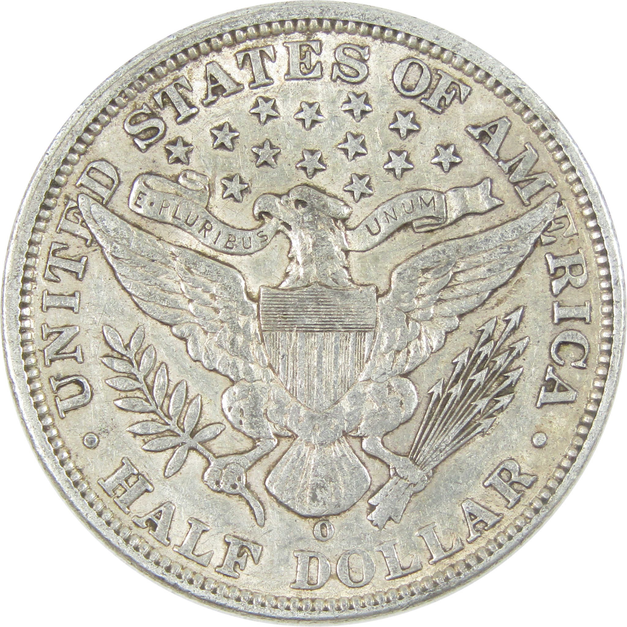 1900 O Barber Half Dollar XF EF Extremely Fine Silver 50c SKU:I15153