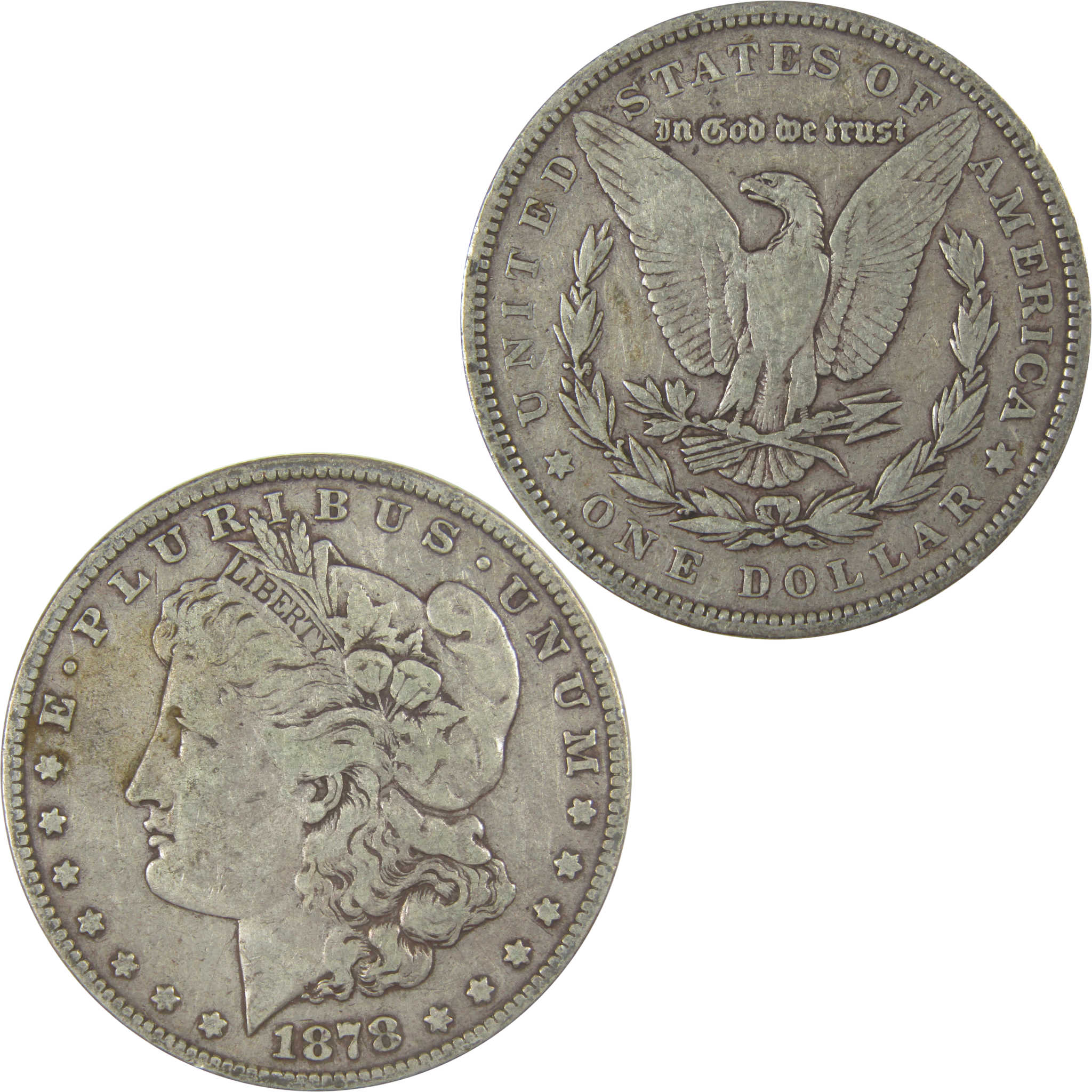 1878 7TF Rev 79 Morgan Dollar F Fine Silver $1 Coin SKU:CPC1053 - Morgan coin - Morgan silver dollar - Morgan silver dollar for sale - Profile Coins &amp; Collectibles