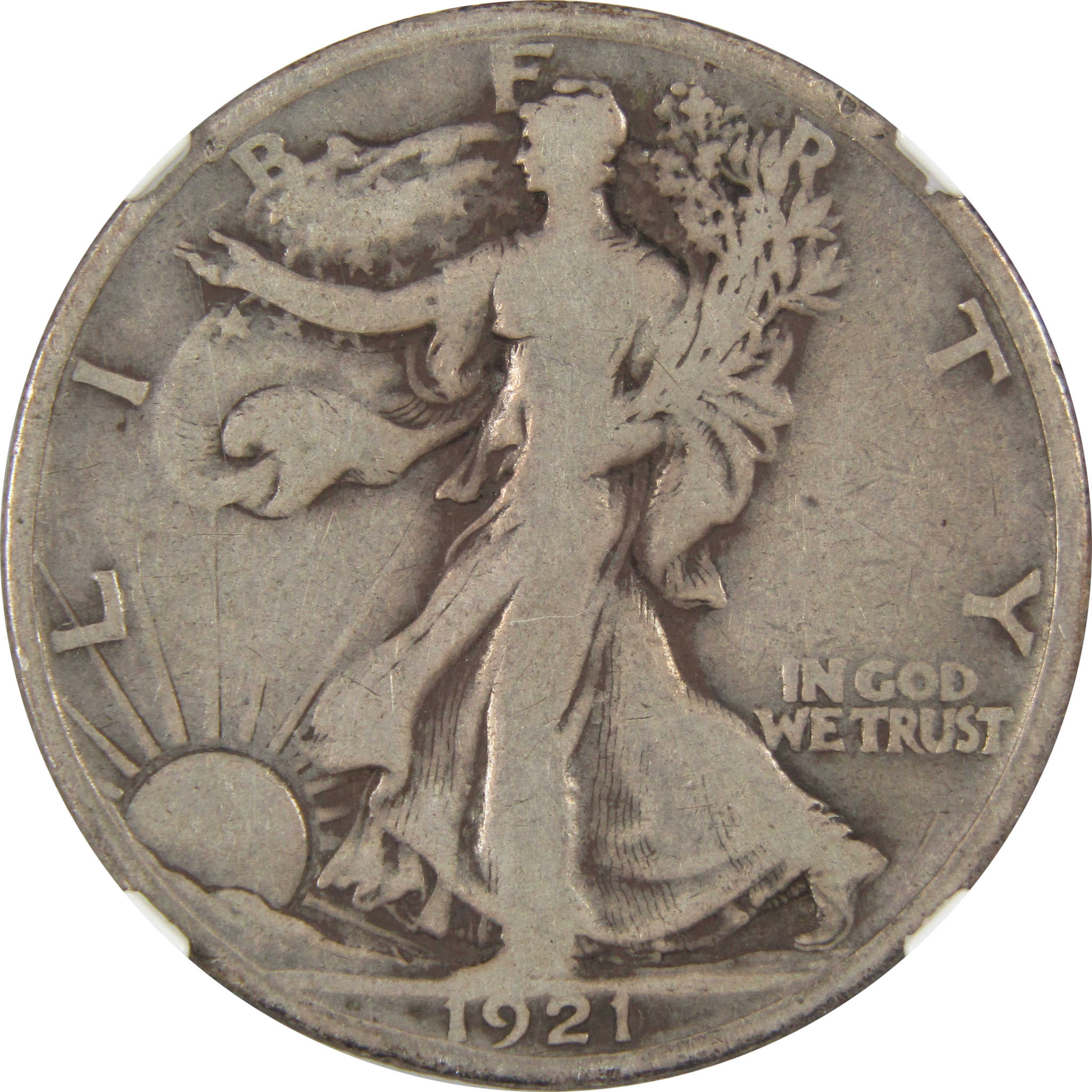 1921 S Liberty Walking Half Dollar VG 8 NGC 90% Silver 50c SKU:I9106