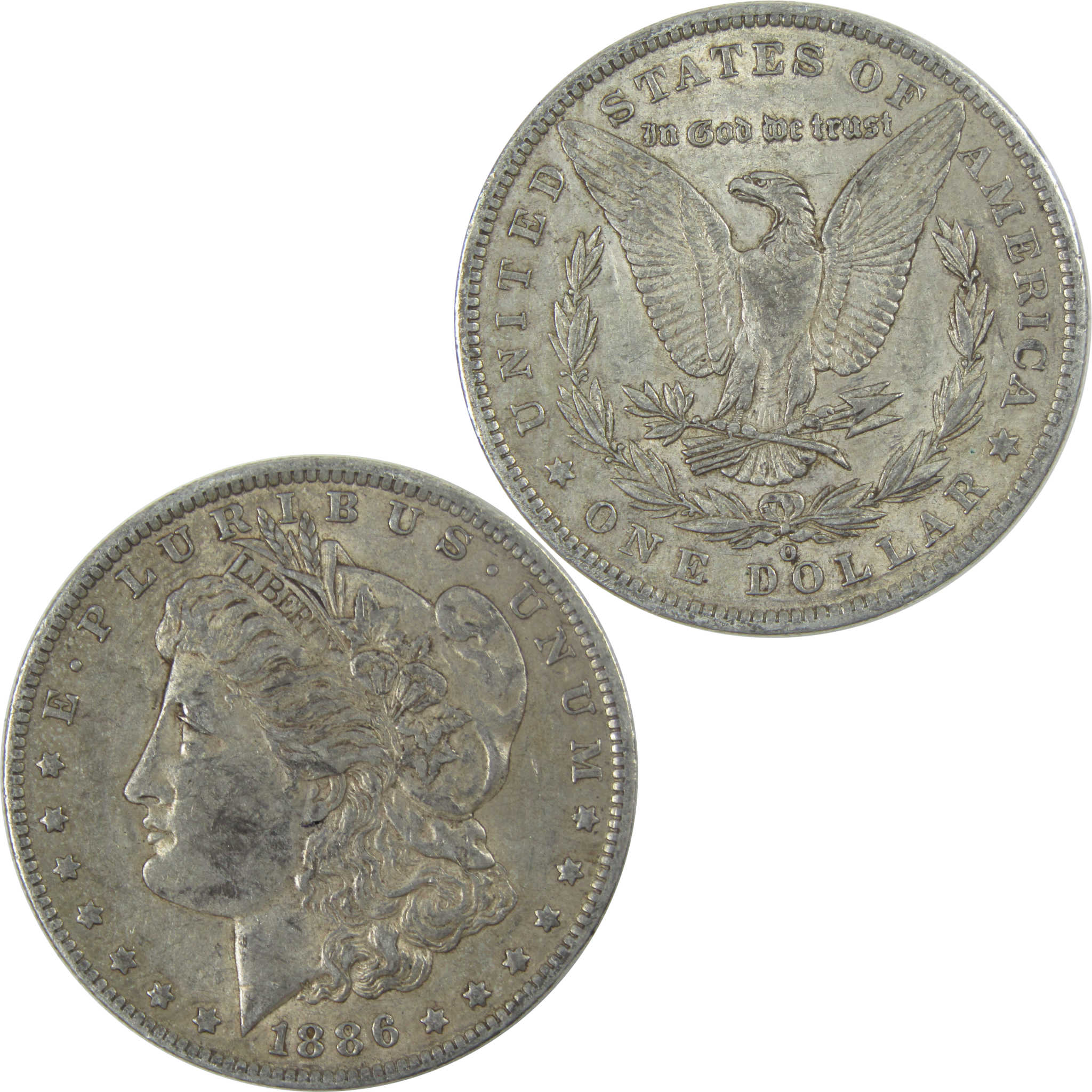 1886 O Morgan Dollar XF EF Extremely Fine Silver $1 Coin SKU:I16570 - Morgan coin - Morgan silver dollar - Morgan silver dollar for sale - Profile Coins &amp; Collectibles