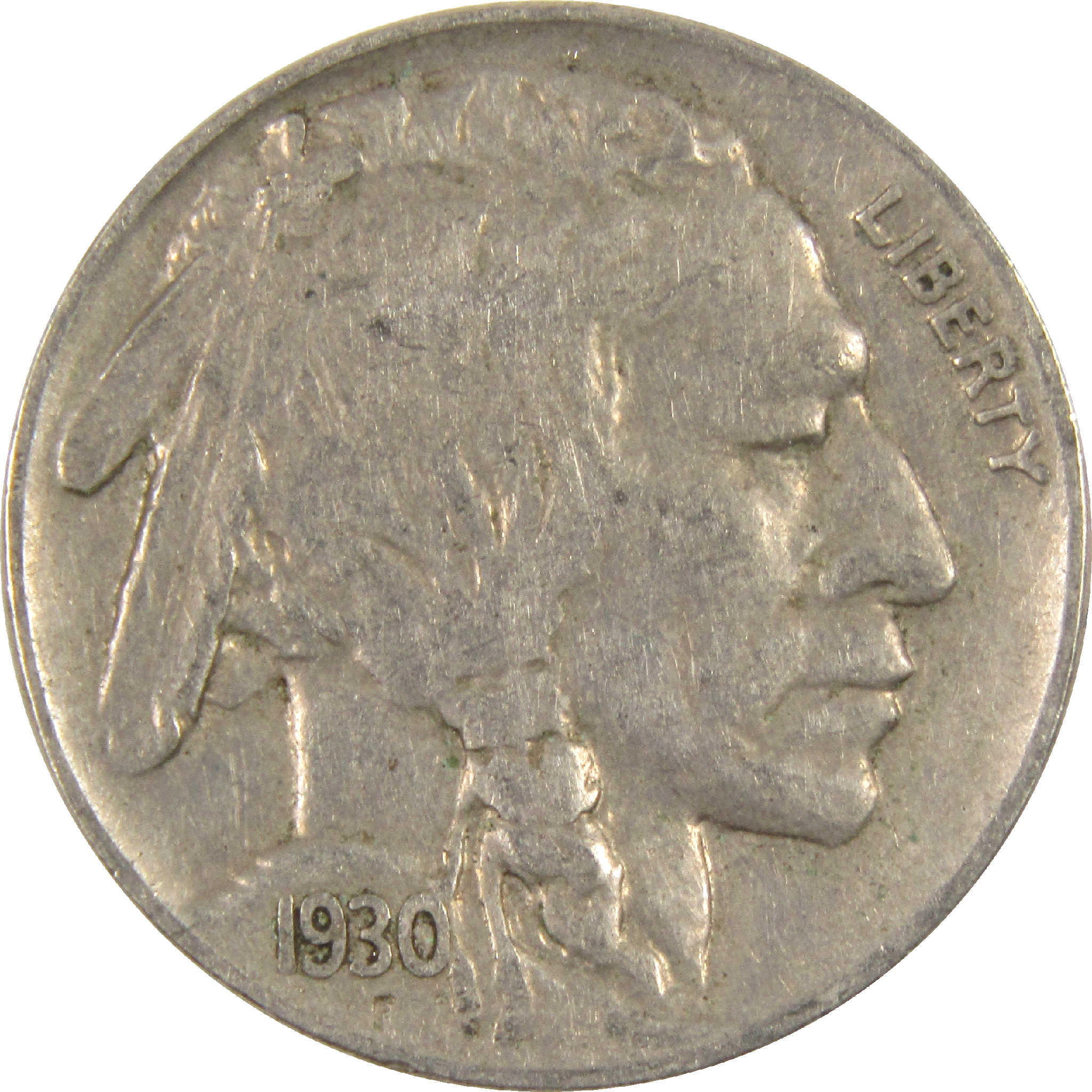 1930 Indian Head Buffalo Nickel VF Very Fine 5c Coin