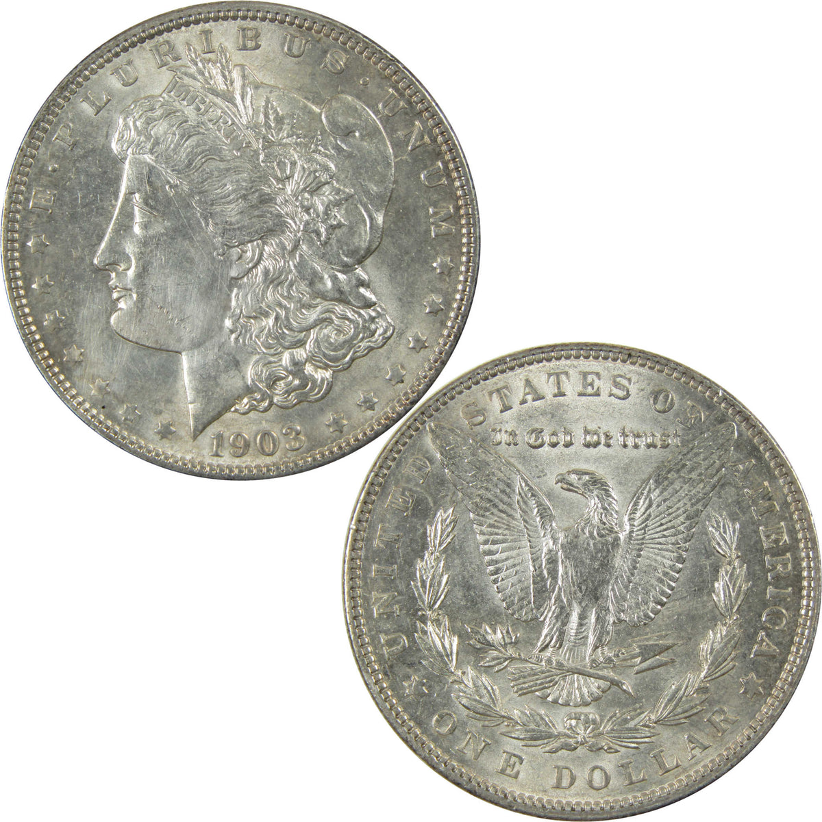 1903 Morgan Silver Dollar Uncirculated Details $1 Coin SKU:I28616