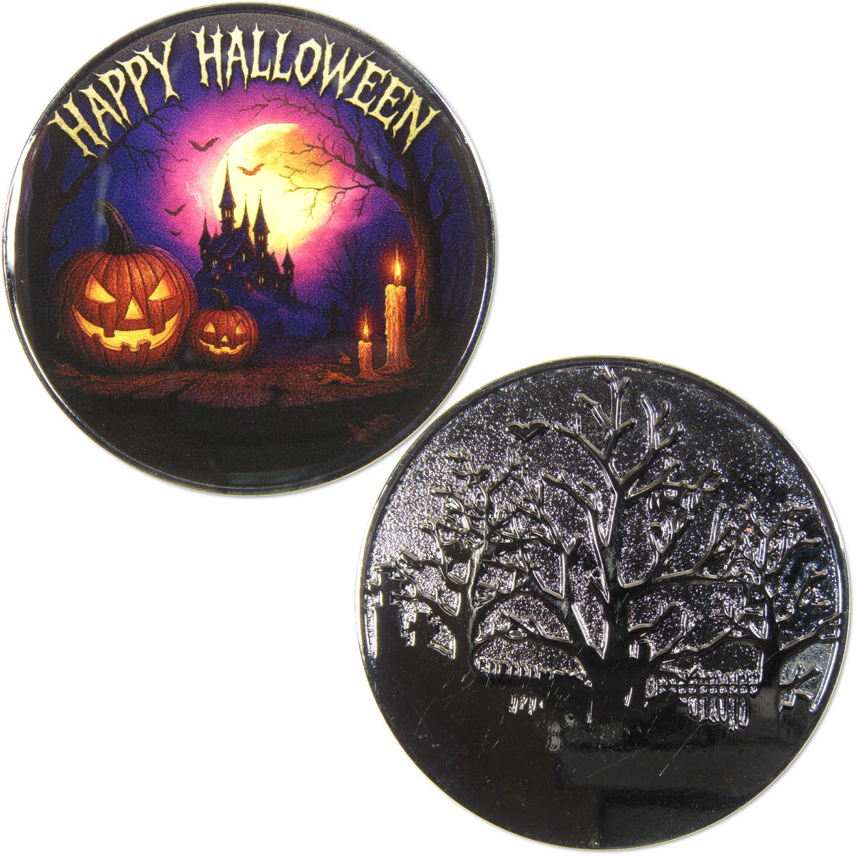 Happy Halloween Black Metal Challenge Coin Collectible