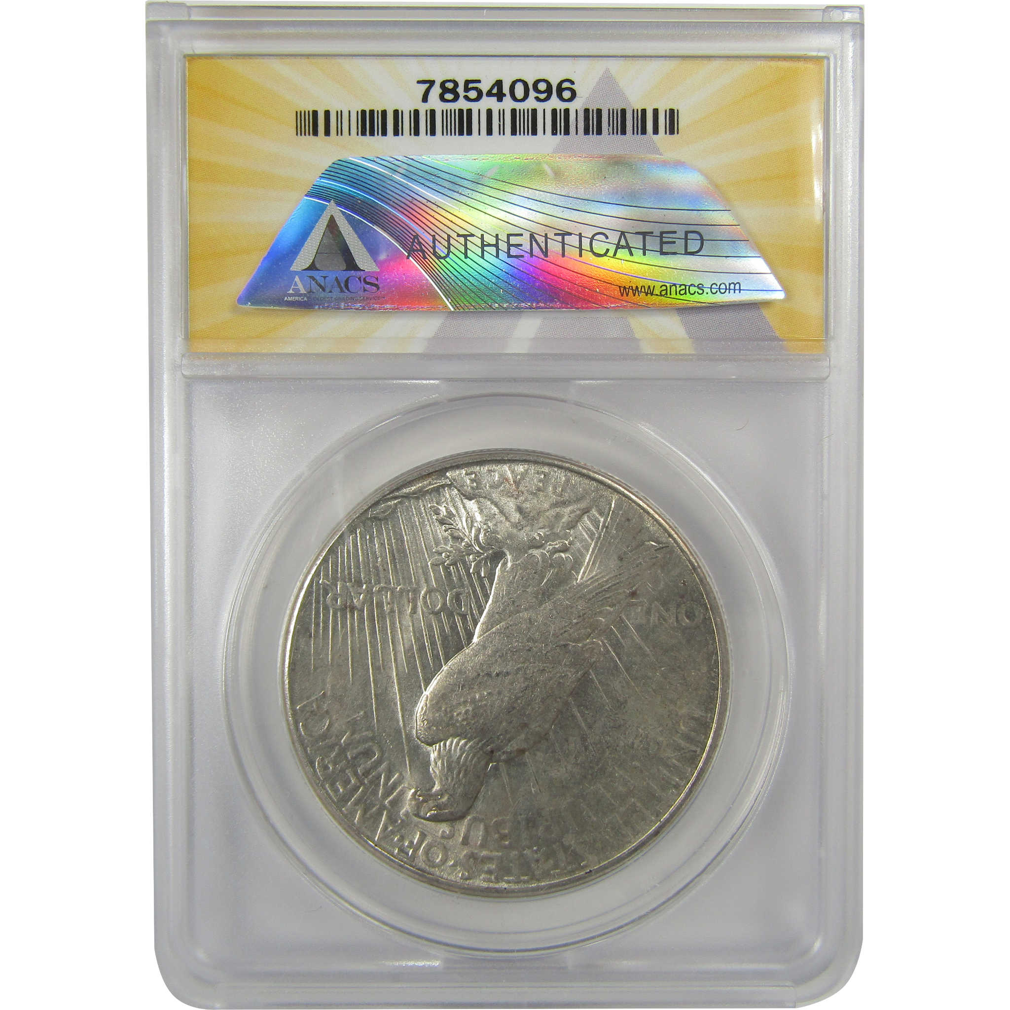 1926 S Peace Dollar AU 55 ANACS Silver $1 Coin SKU:I20429
