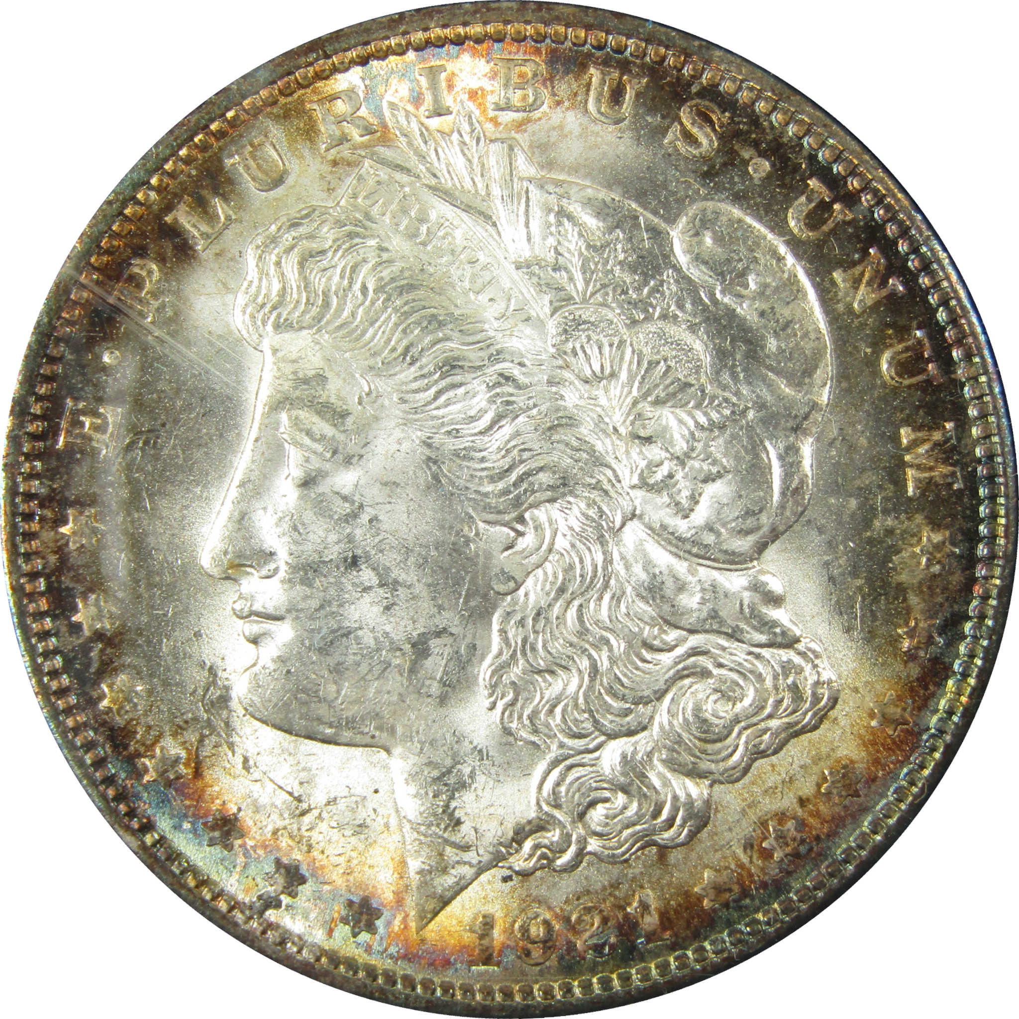 1921 Morgan Silver Dollar BU Brilliant Uncirculated $1 Coin SKU:CP1642