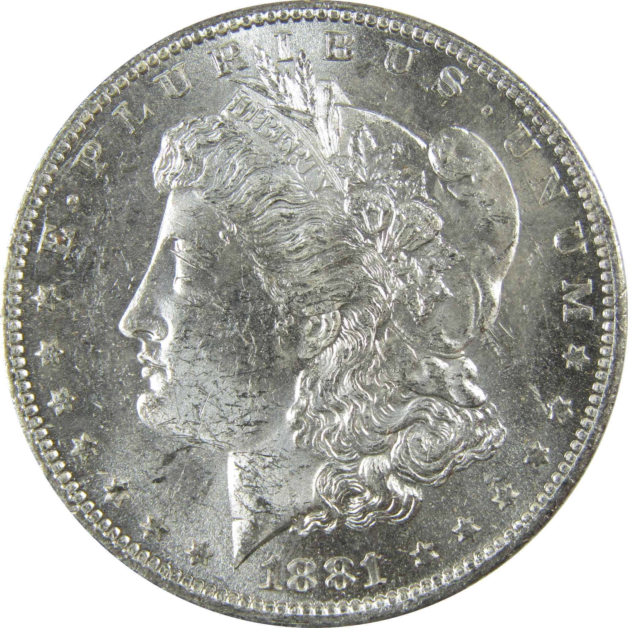 1881 O Morgan Silver Dollar Uncirculated Mint State $1 Coin SKU:I27680