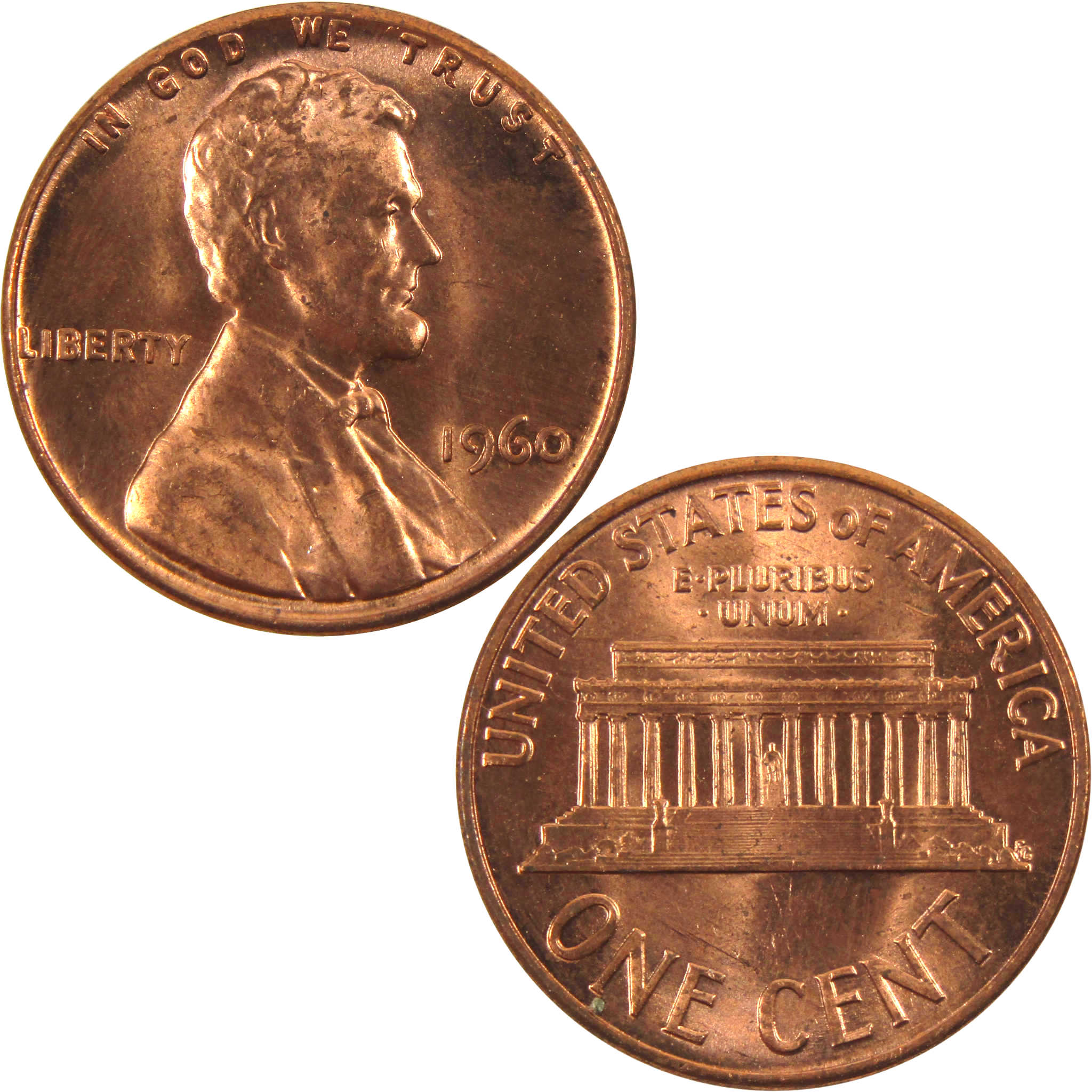 1960 Large Date Lincoln Memorial Cent BU Uncirculated Penny 1c Coin