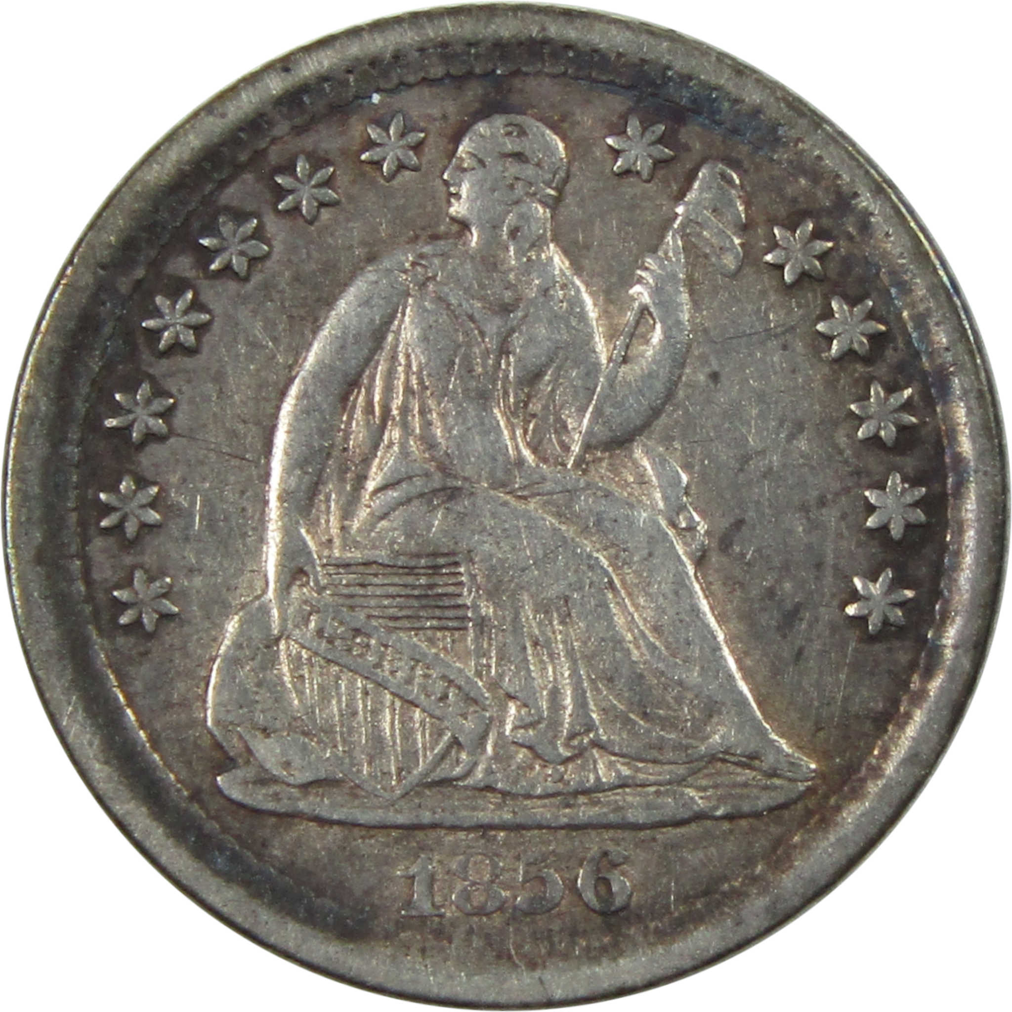 1856 Seated Liberty Half Dime XF EF Extremely Fine Silver SKU:I13996