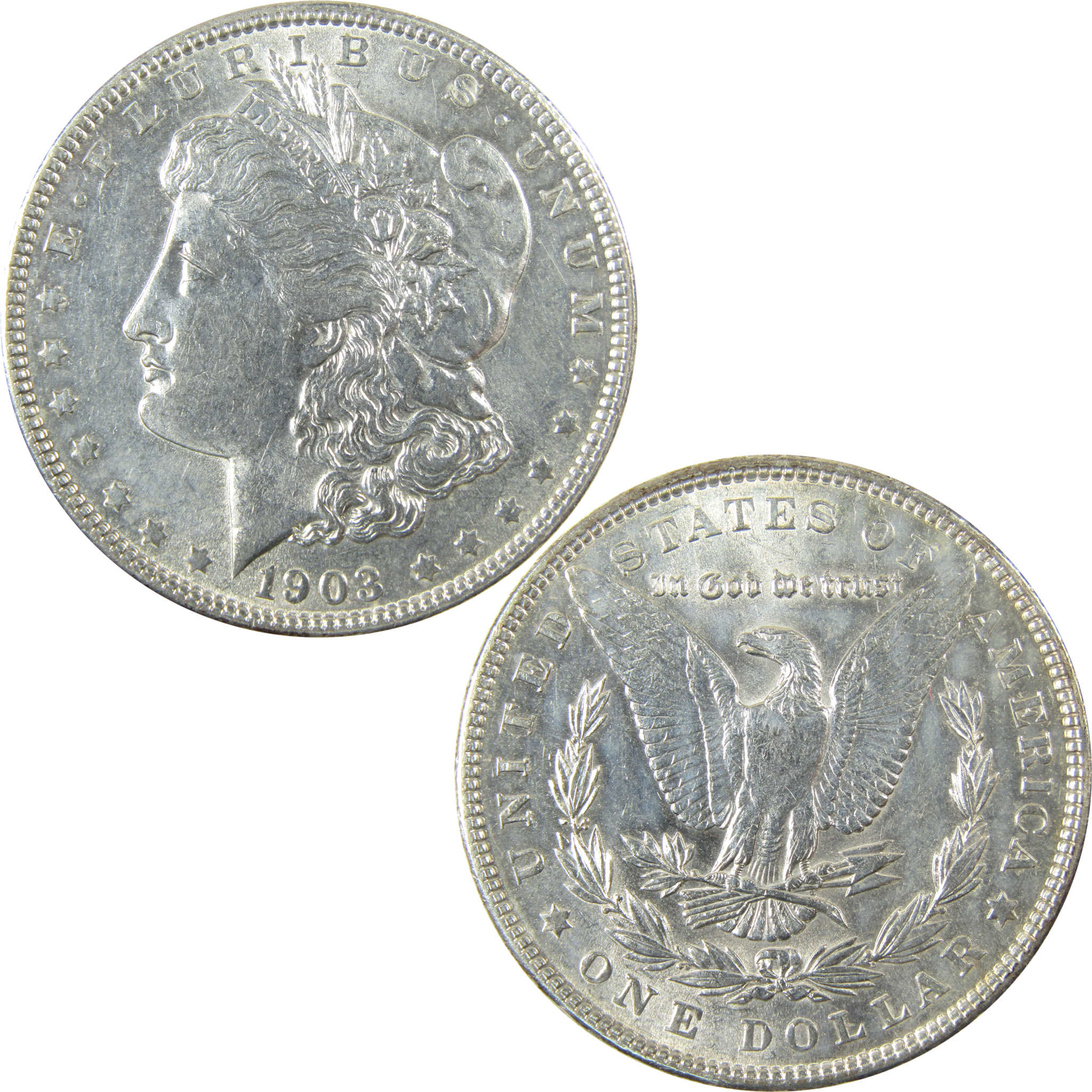 1903 Morgan Silver Dollar AU About Uncirculated $1 Coin SKU:I26040