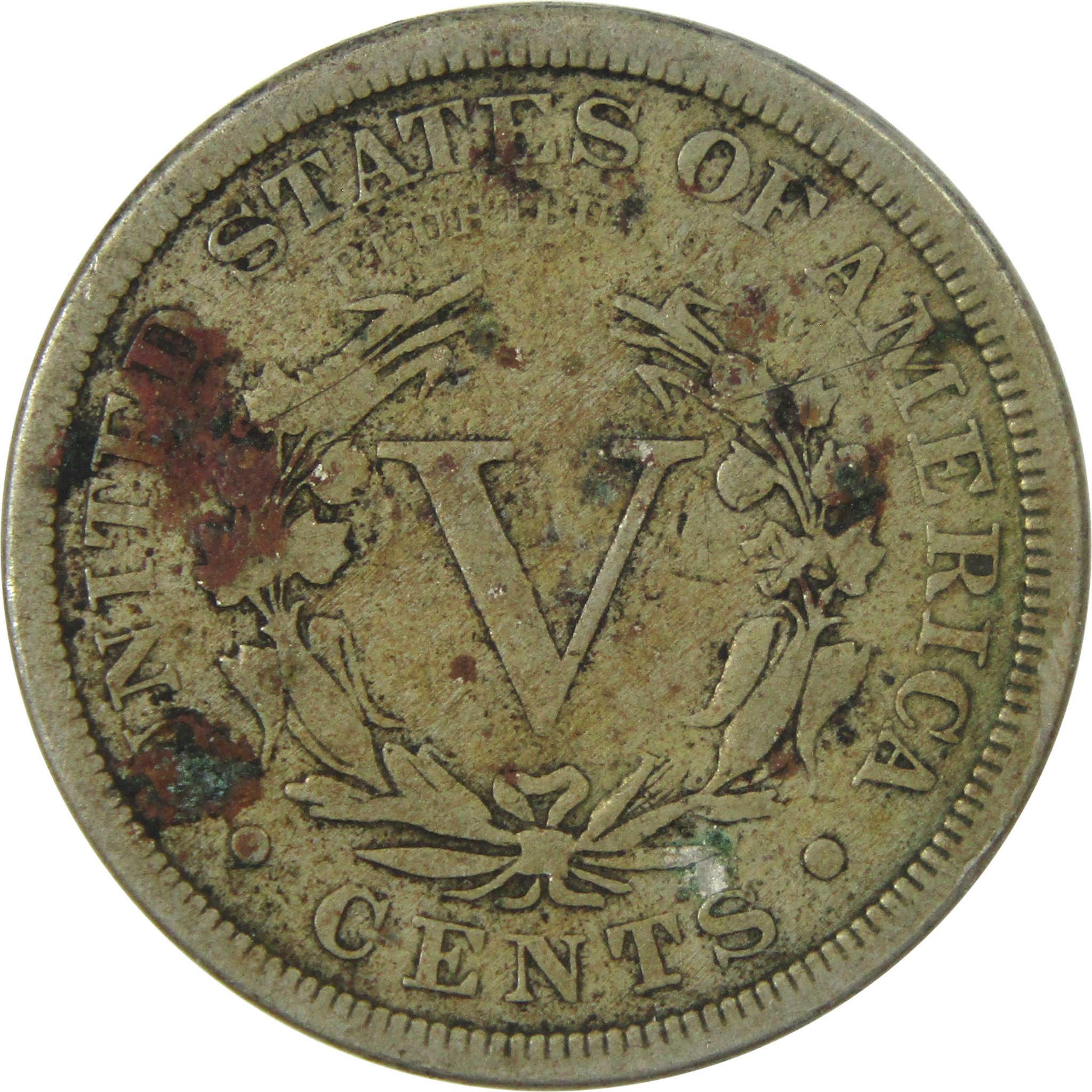 1886 Liberty Head V Nickel VG Very Good Details 5c Coin SKU:CPC6726