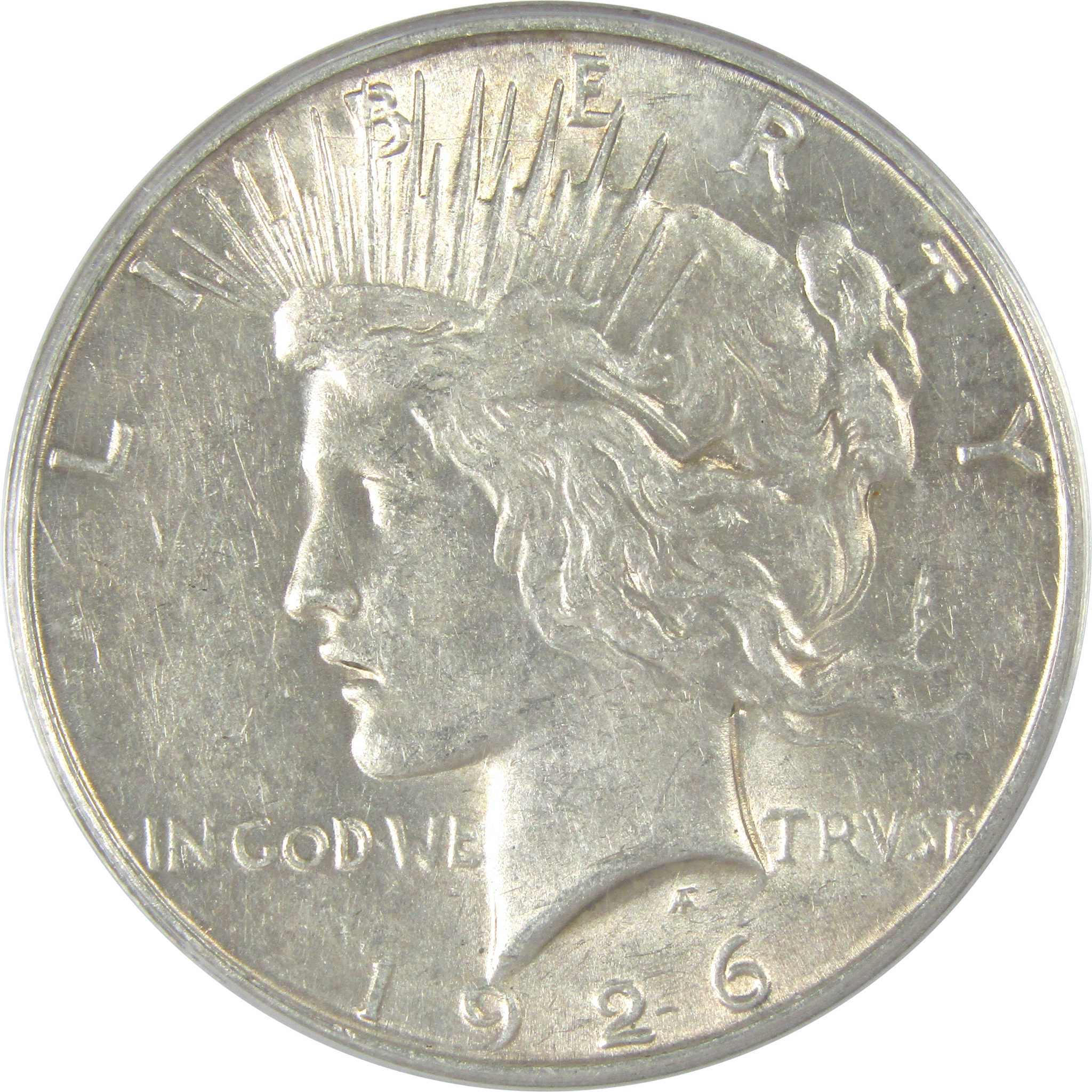 1926 S Peace Dollar AU 50 Details ANACS Silver $1 Coin SKU:I16244