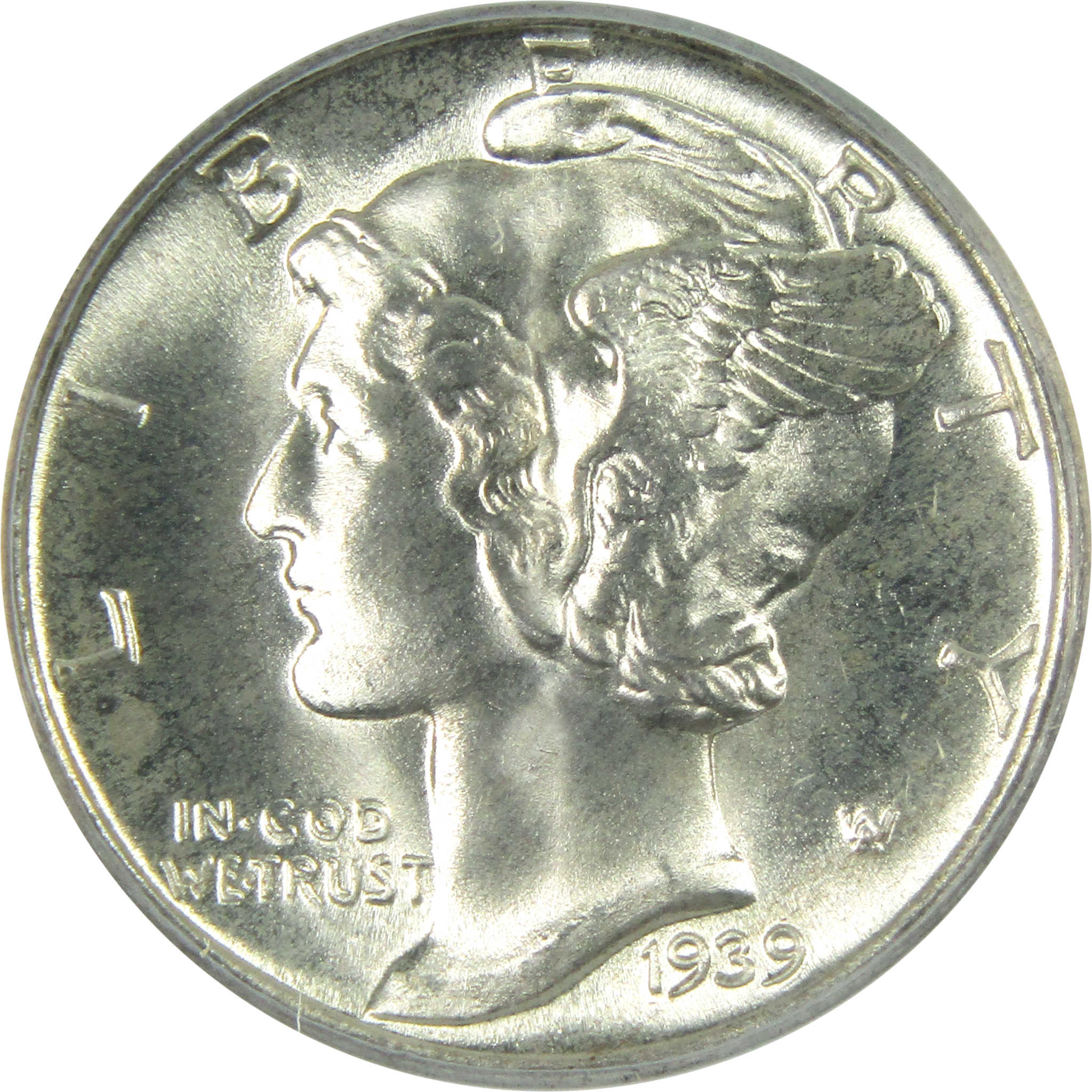 1939 D/D Mercury Dime MS 66 FSB ANACS Silver 10c SKU:I15064