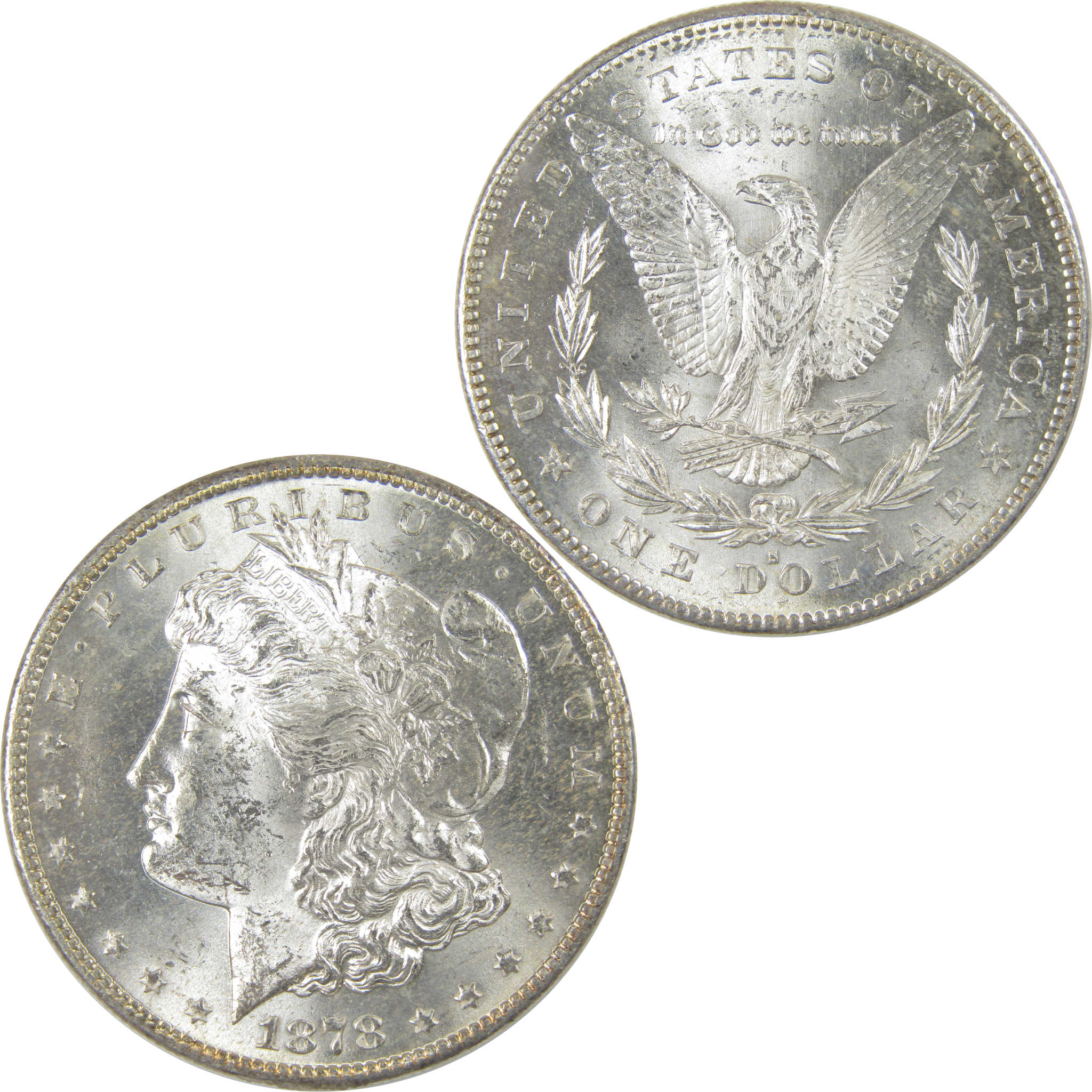 1878 S Morgan Dollar Uncirculated Mint State Silver $1 Coin SKU:I23827 - Morgan coin - Morgan silver dollar - Morgan silver dollar for sale - Profile Coins &amp; Collectibles