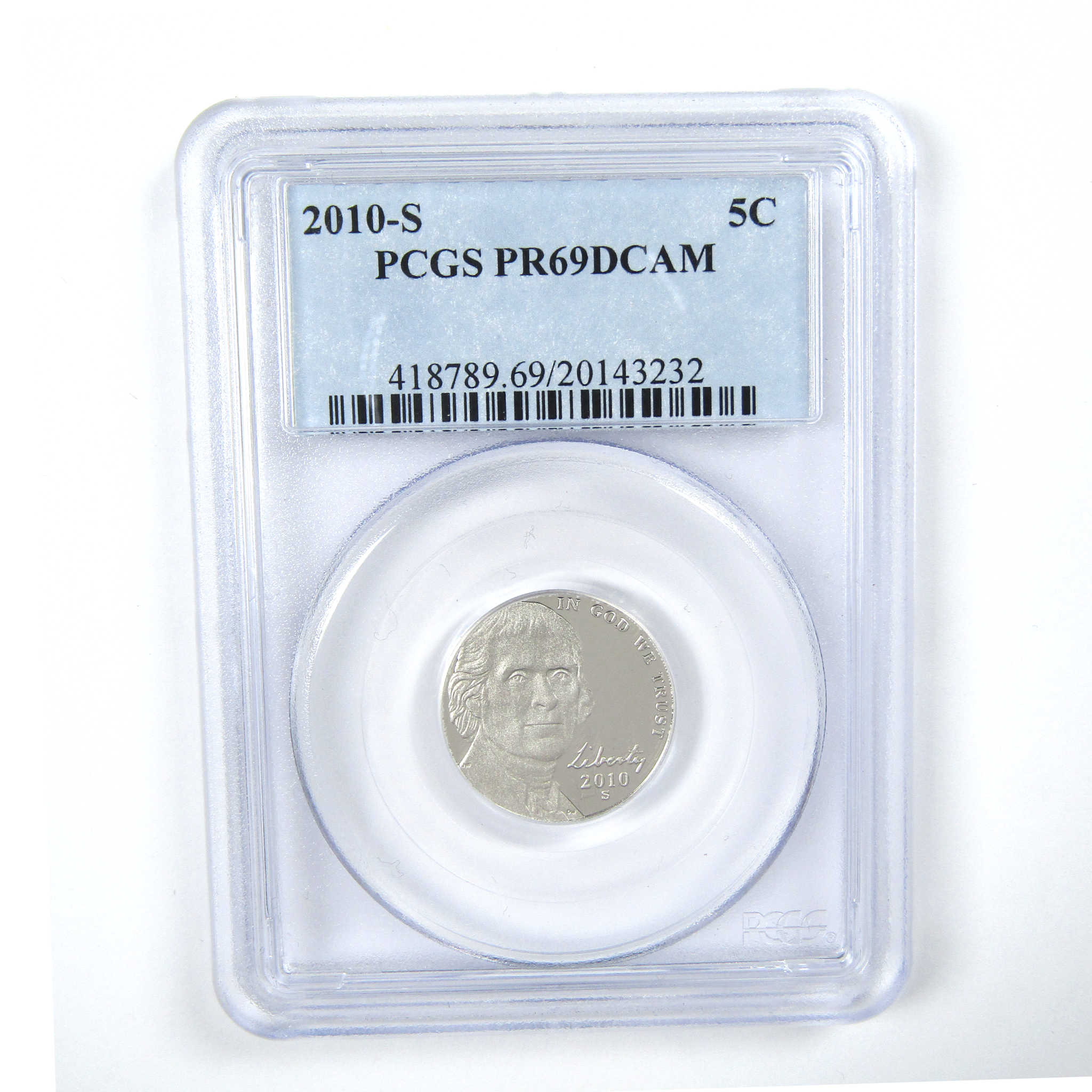 2010 S Jefferson Nickel PR 69 DCAM PCGS 5c Proof Coin SKU:CPC5097