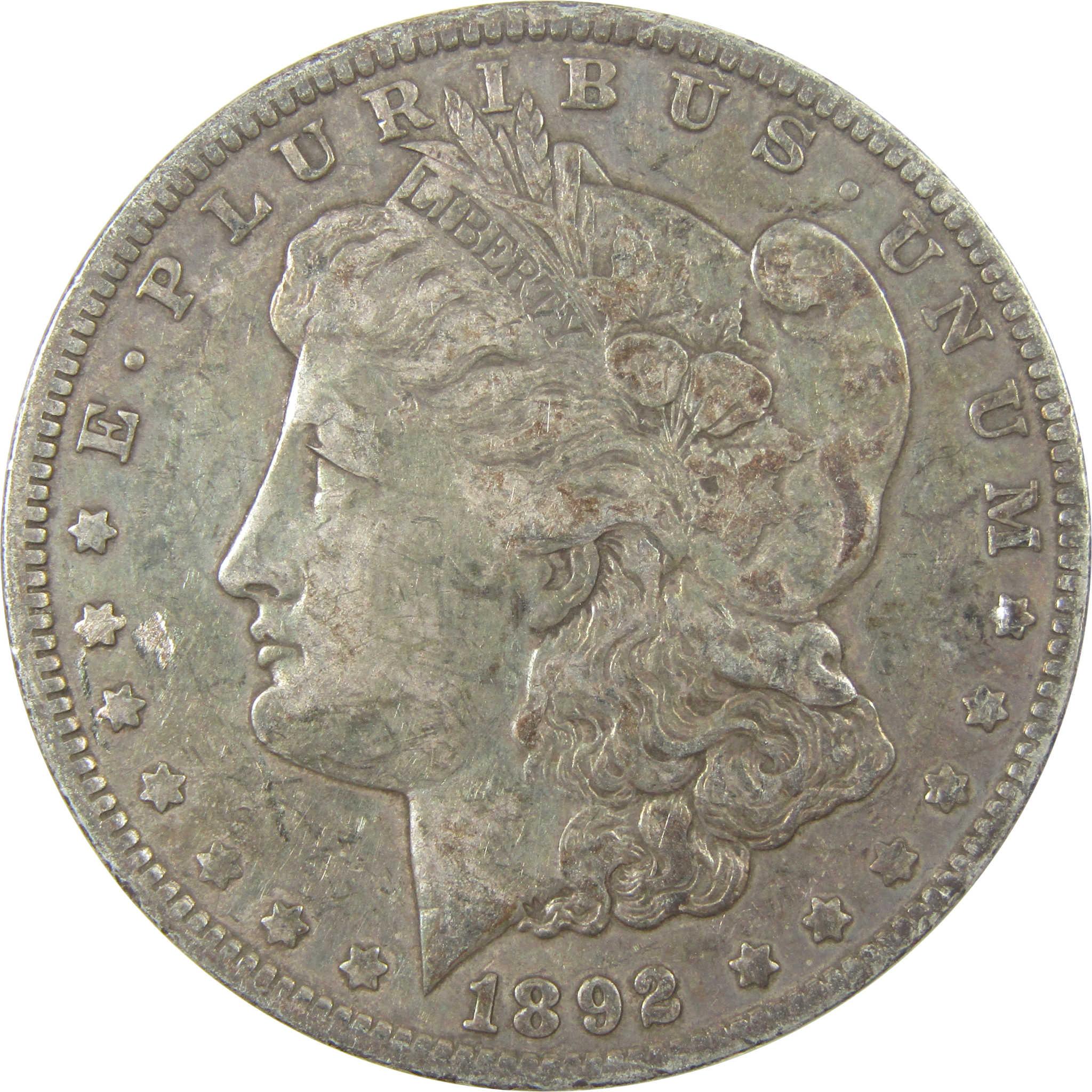 1892 O Morgan Silver Dollar VF Very Fine $1 Coin Toned SKU:I24746