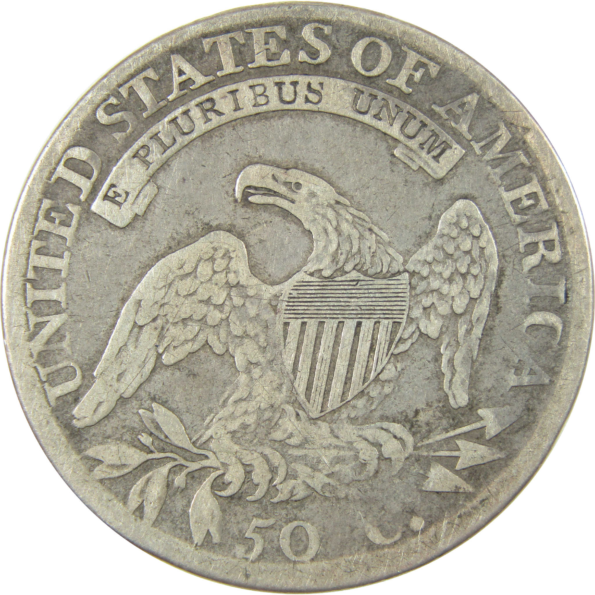 1811 Large 8 Capped Bust Silver Half Dollar VG Very Good 50c Coin