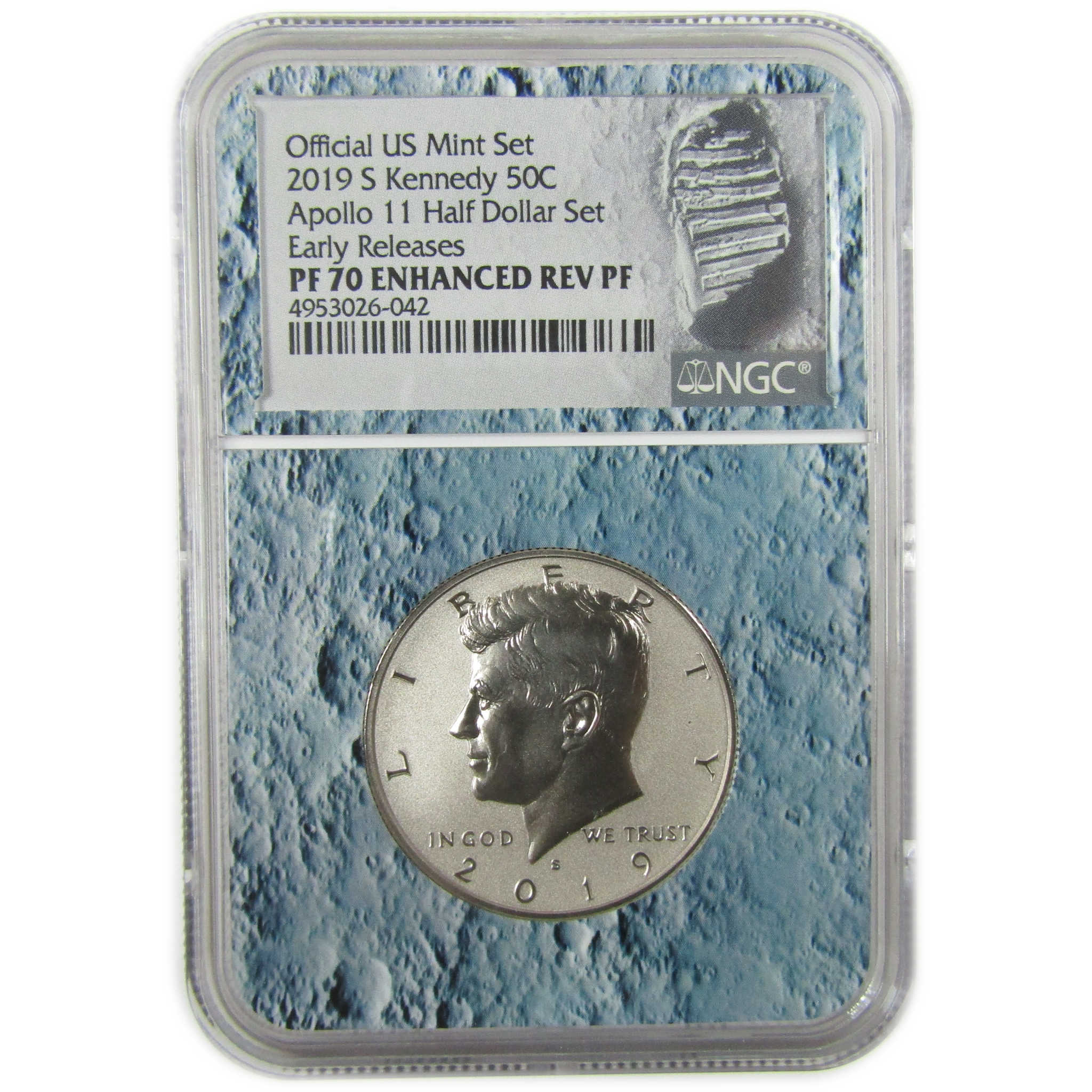 2019 S Kennedy 50c Clad PF 70 NGC Enhanced Reverse Proof SKU:CP1660
