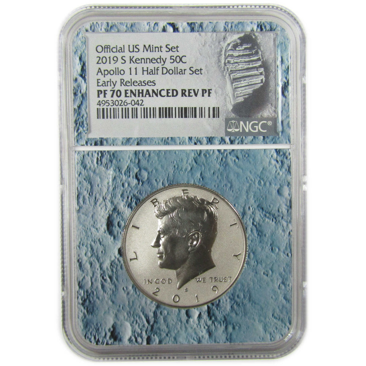 2019 S Kennedy 50c Clad PF 70 NGC Enhanced Reverse Proof SKU:CP1660