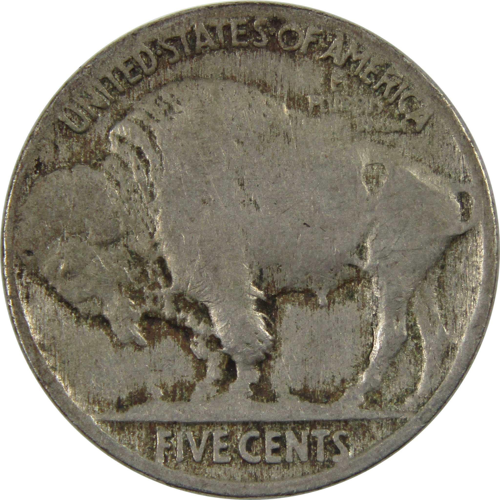 1917 Indian Head Buffalo Nickel AG About Good 5c Coin SKU:I12473