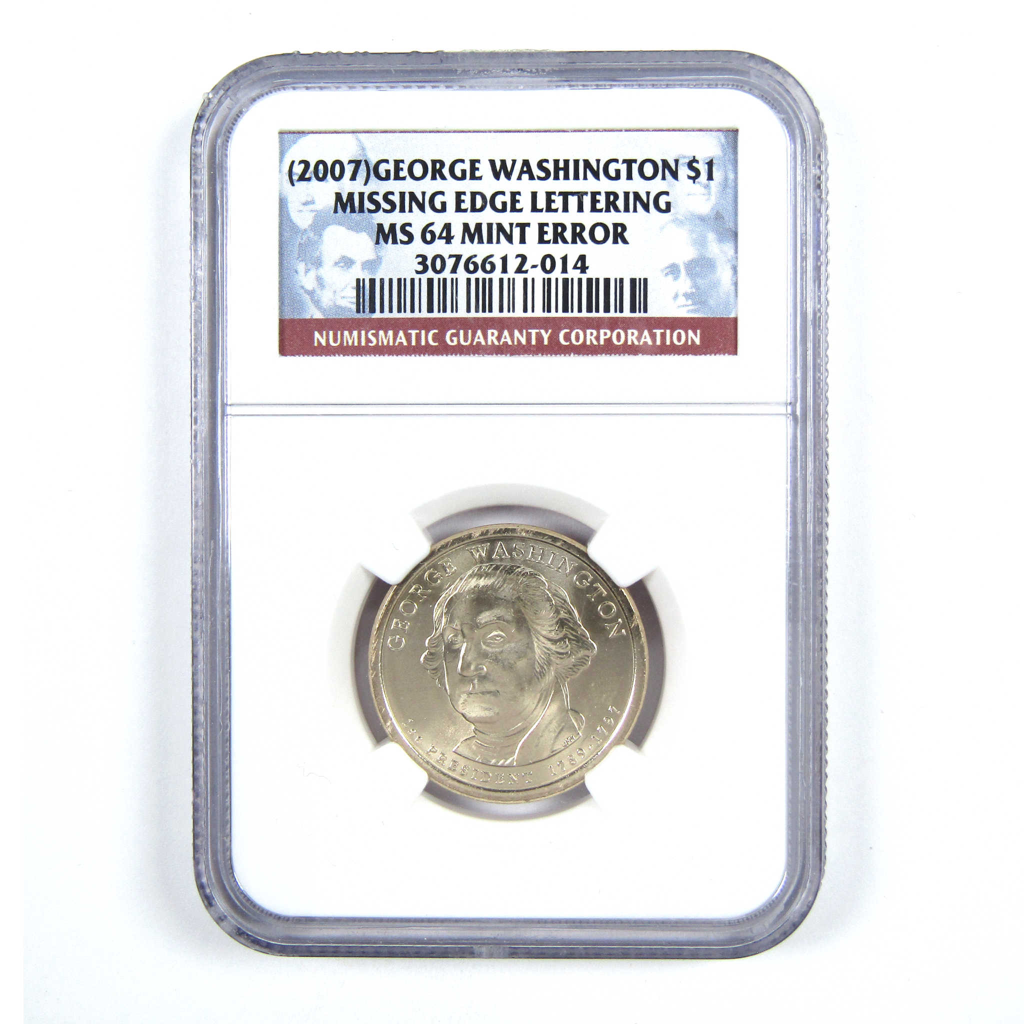 2007 George Washington Presidential Dollar MS 64 NGC $1 SKU:CPC7662