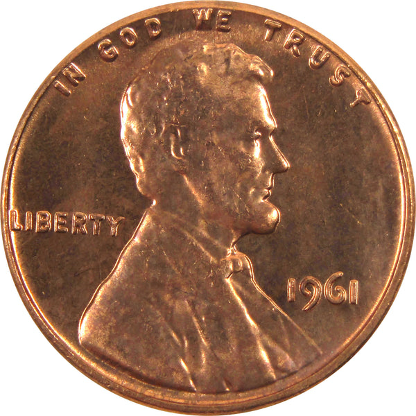 1961 Lincoln Memorial Cent BU Uncirculated Penny 1c Coin