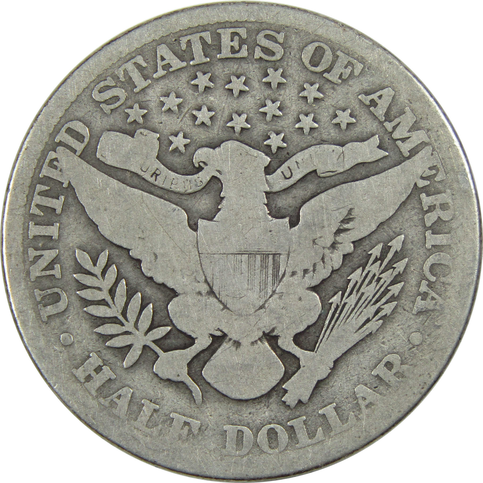 1913 Barber Half Dollar G Good Silver 50c Coin SKU:I13318