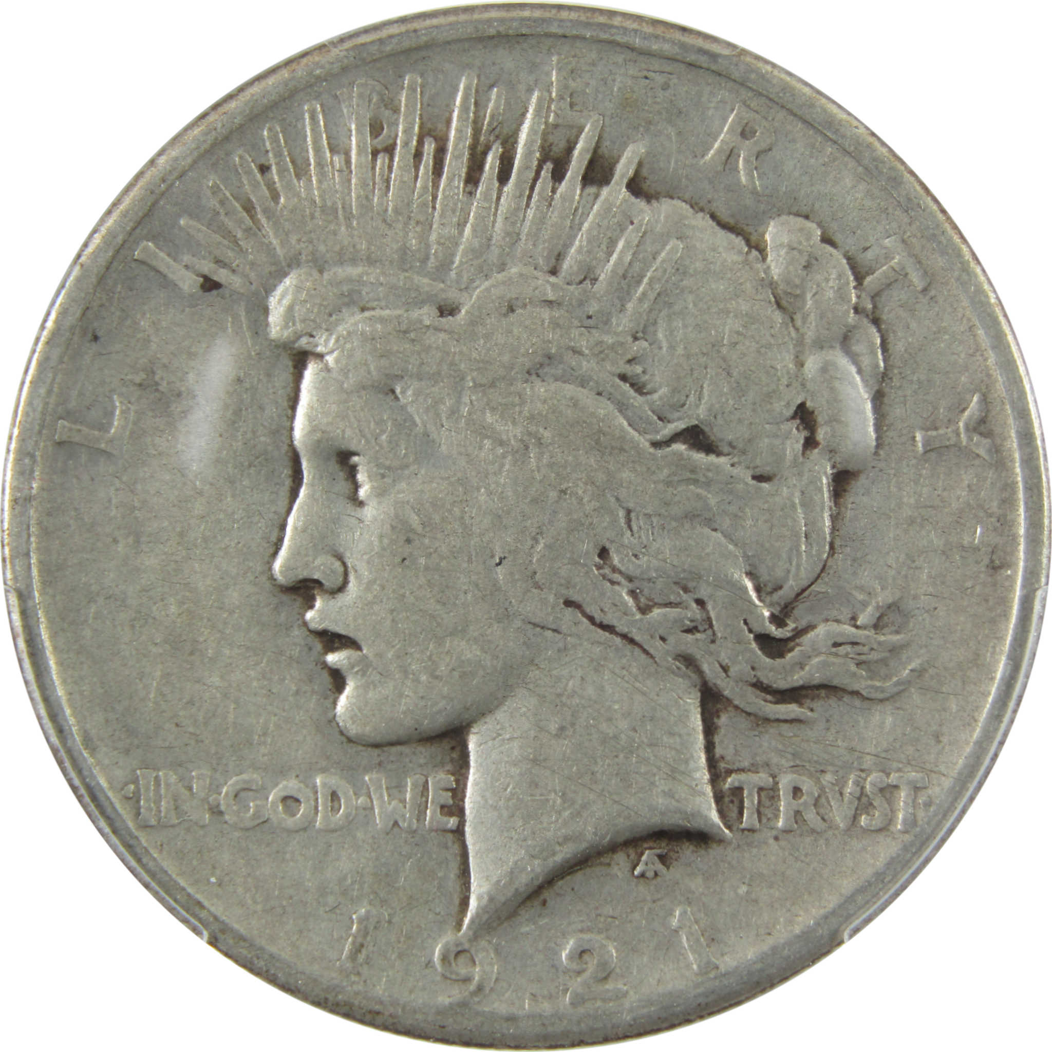 1921 High Relief Peace Dollar VF 25 PCGS Silver $1 Coin SKU:I14123