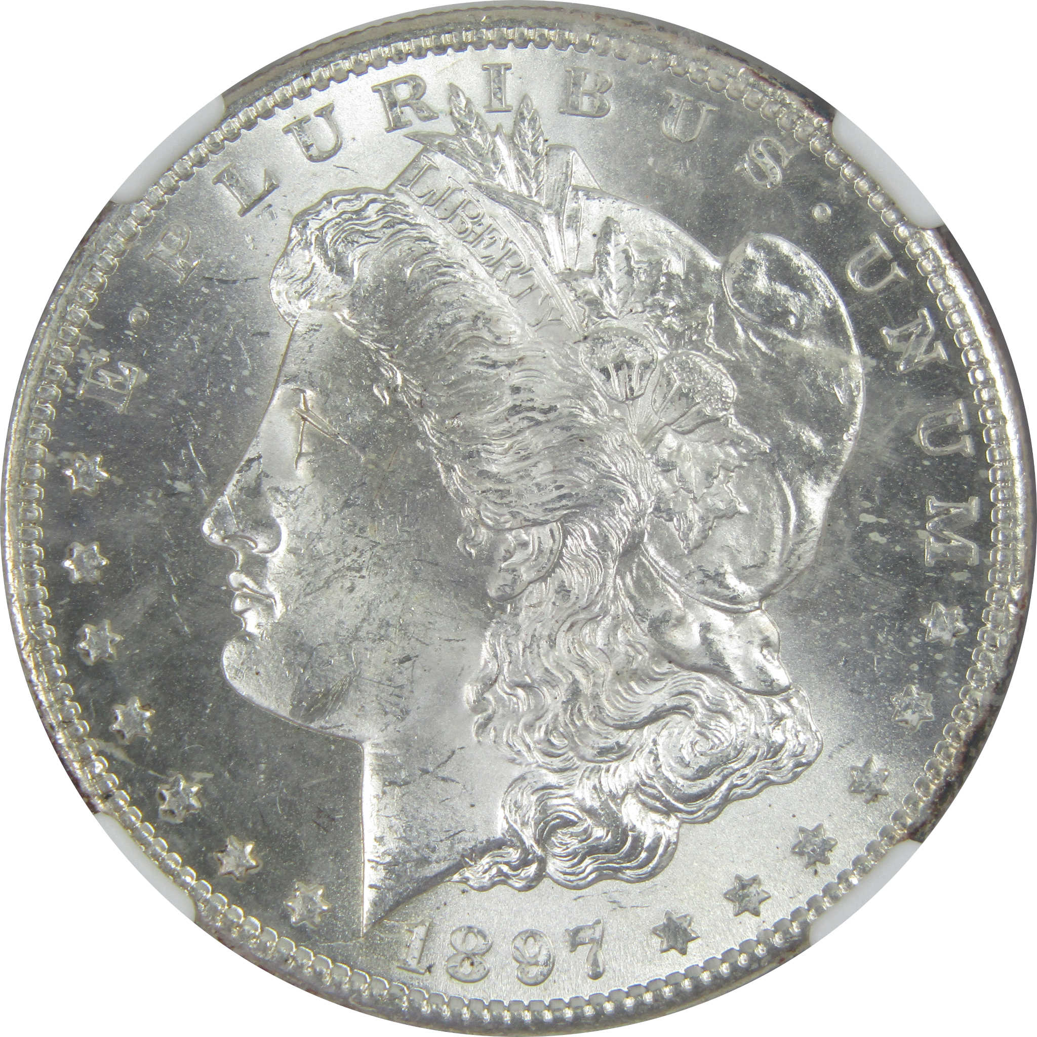 1897 S Morgan Dollar MS 63 NGC Silver $1 Uncirculated Coin SKU:I15814 - Morgan coin - Morgan silver dollar - Morgan silver dollar for sale - Profile Coins &amp; Collectibles