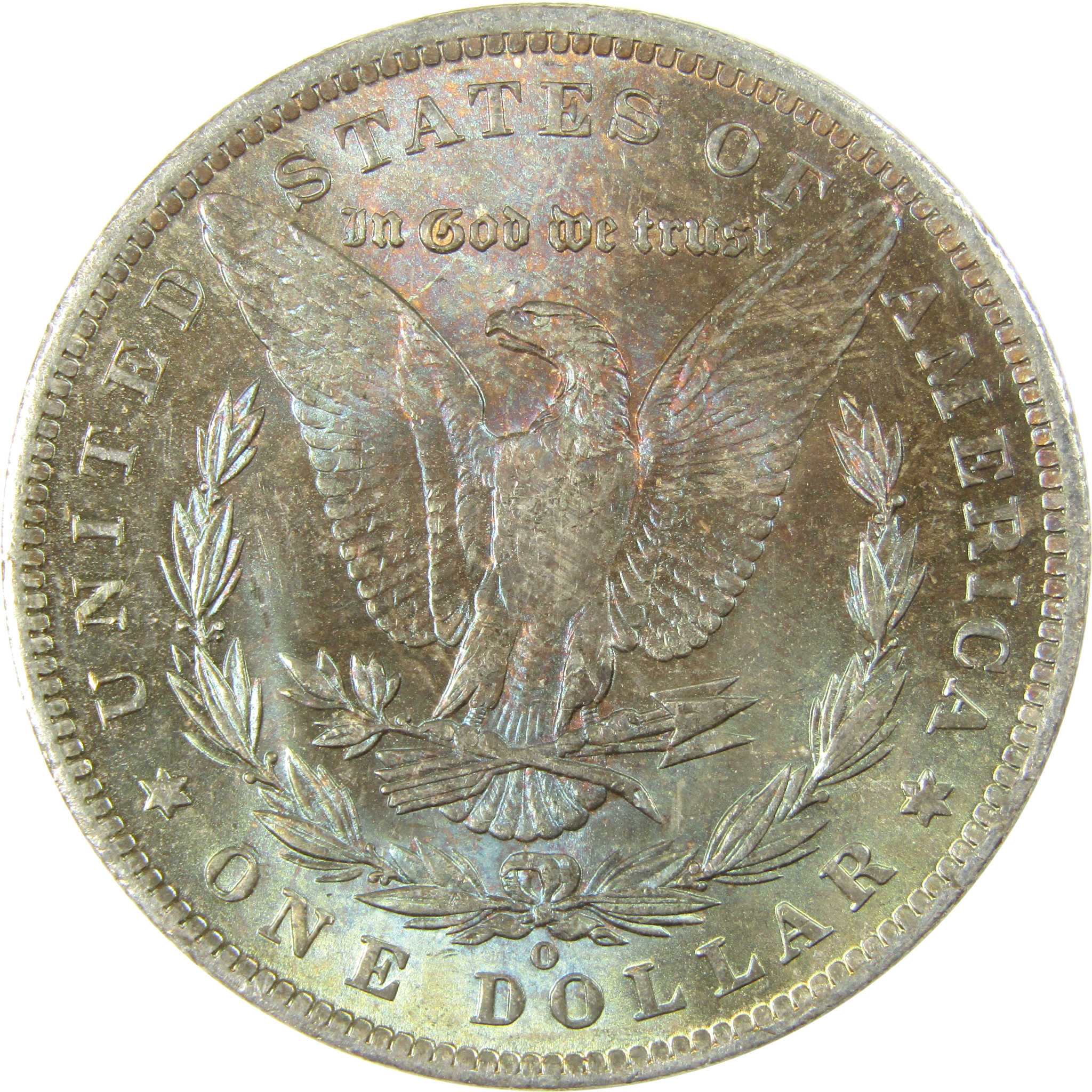 1885 O Morgan Silver Dollar Uncirculated Mint State Toned SKU:I25354