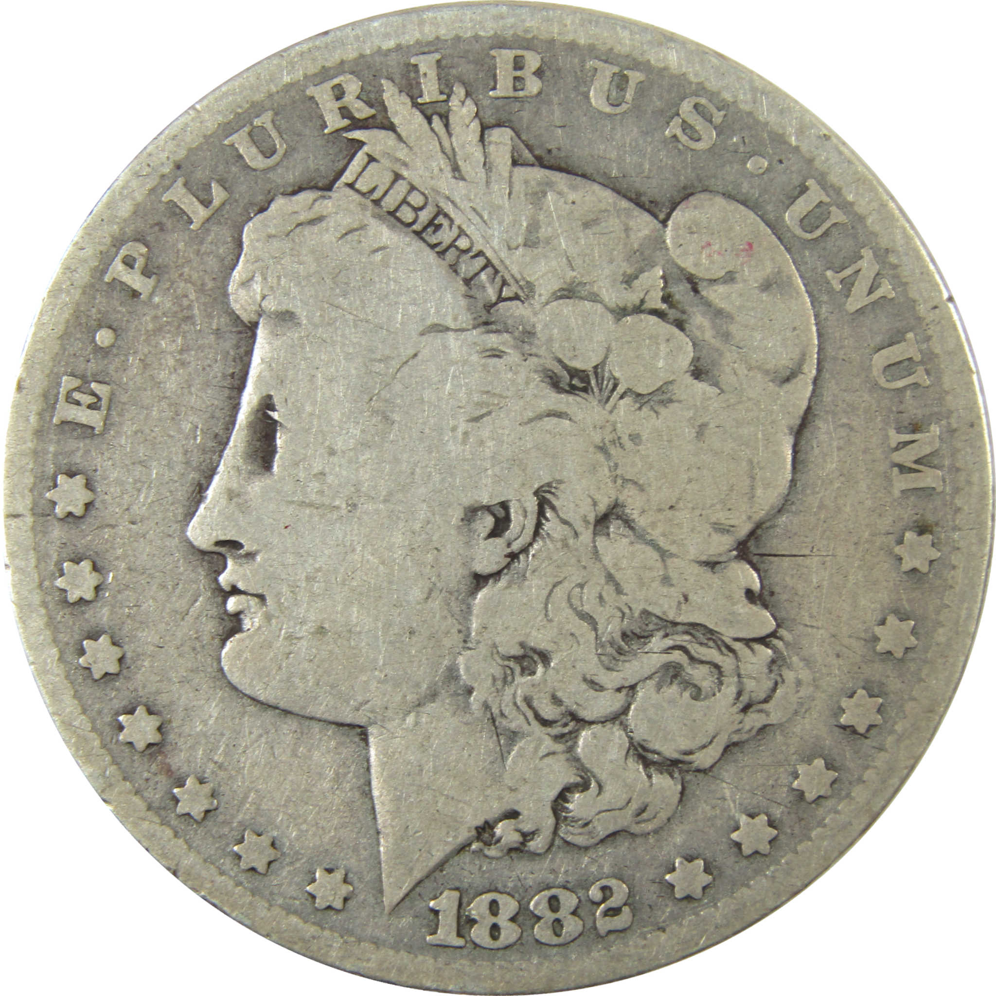 1882 O/S VAM-5 Broken Morgan Dollar VG Very Good Details SKU:CP1637