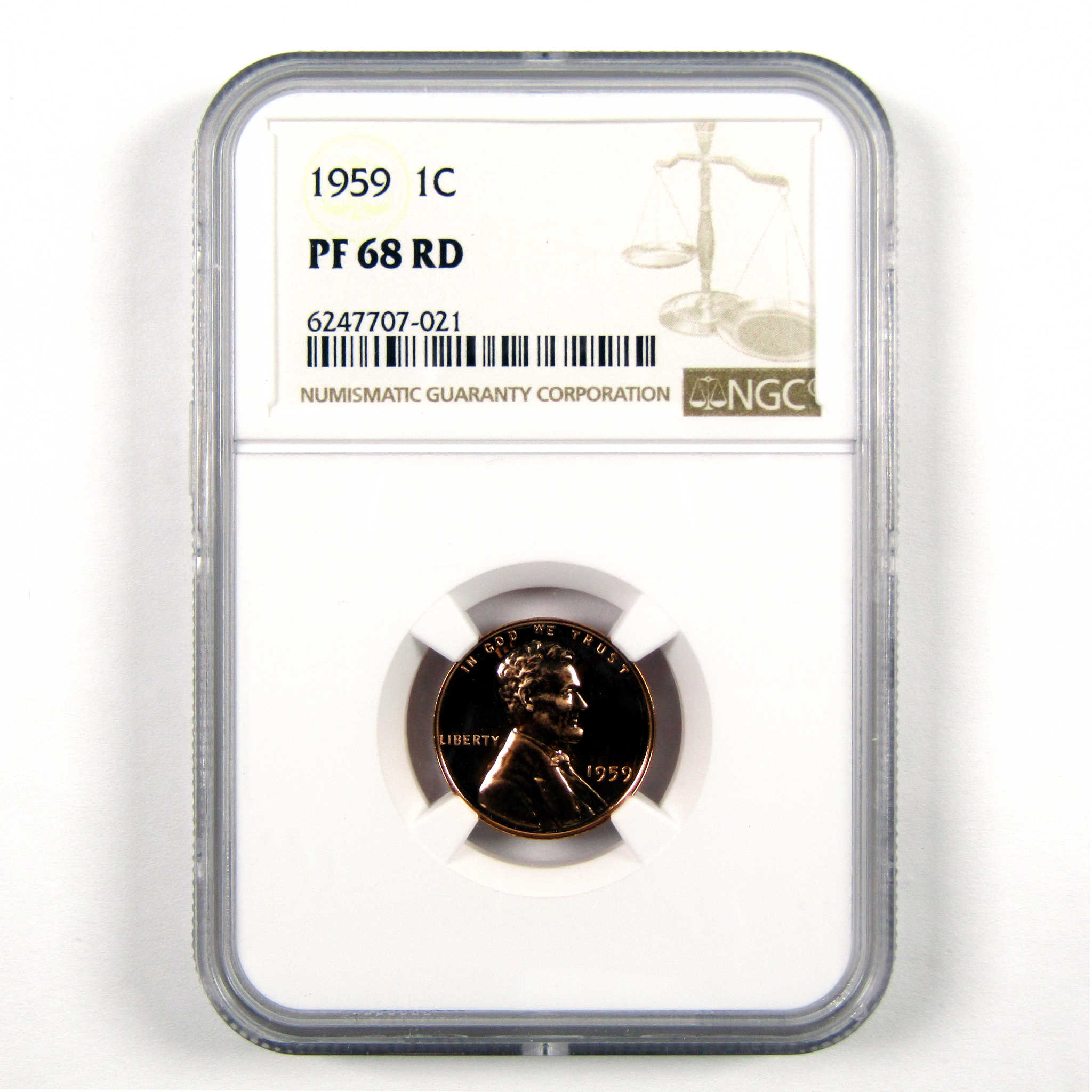 1959 Lincoln Memorial Cent PF 68 RD NGC Penny 1c Proof SKU:CPC6040