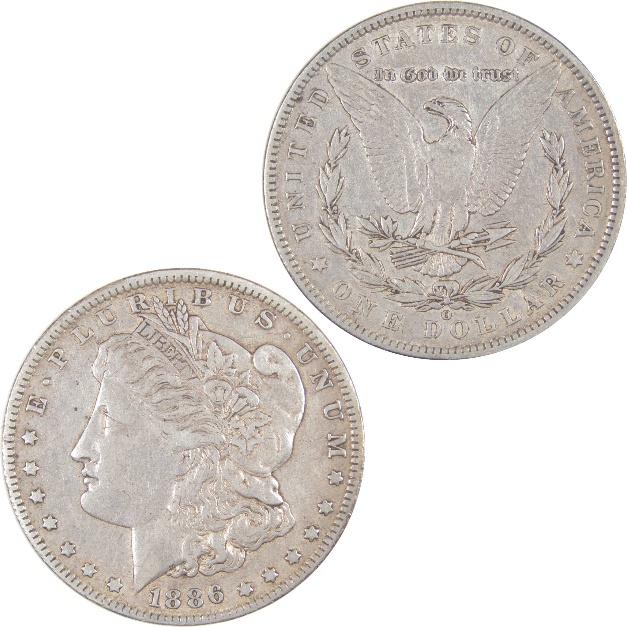 1886 O Morgan Dollar XF EF Extremely Fine Silver $1 Coin SKU:I17287 - Morgan coin - Morgan silver dollar - Morgan silver dollar for sale - Profile Coins &amp; Collectibles