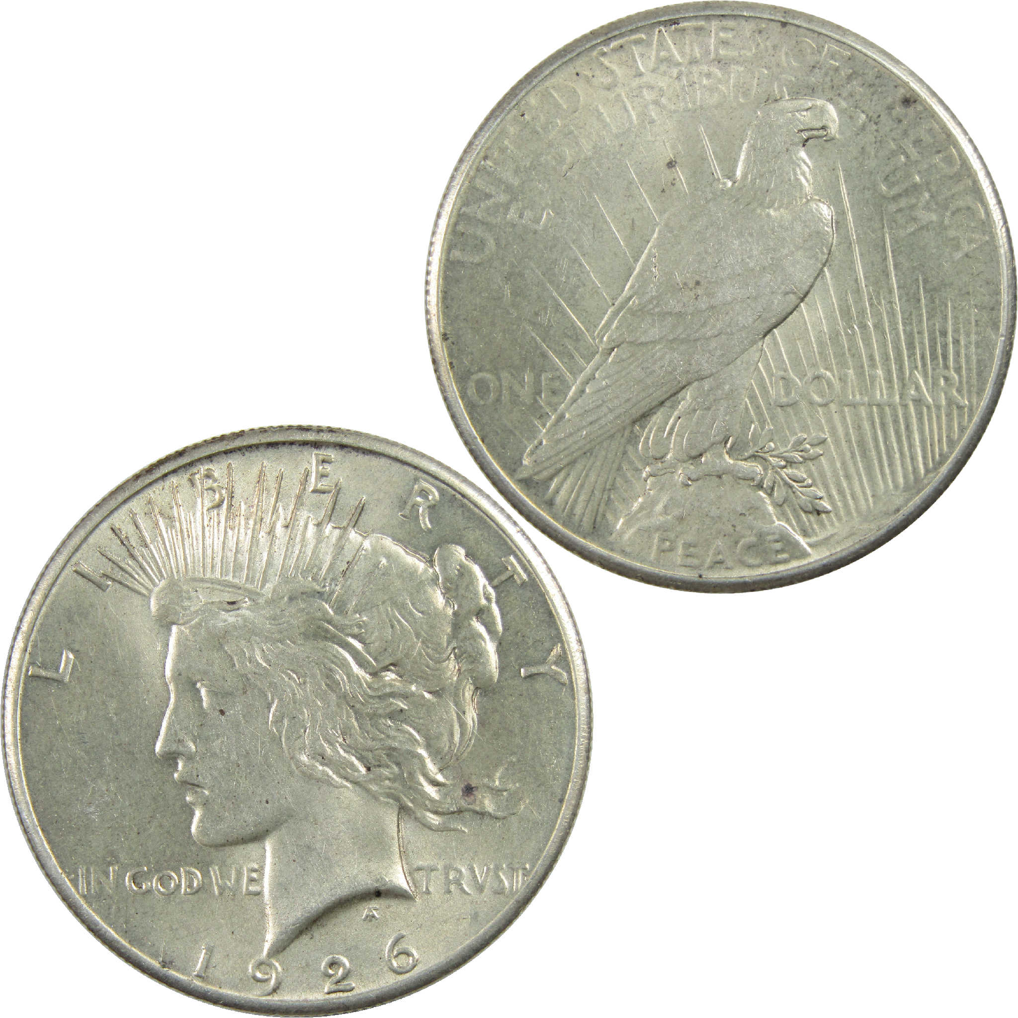 1926 Peace Dollar AU About Uncirculated Silver $1 Coin SKU:I11821