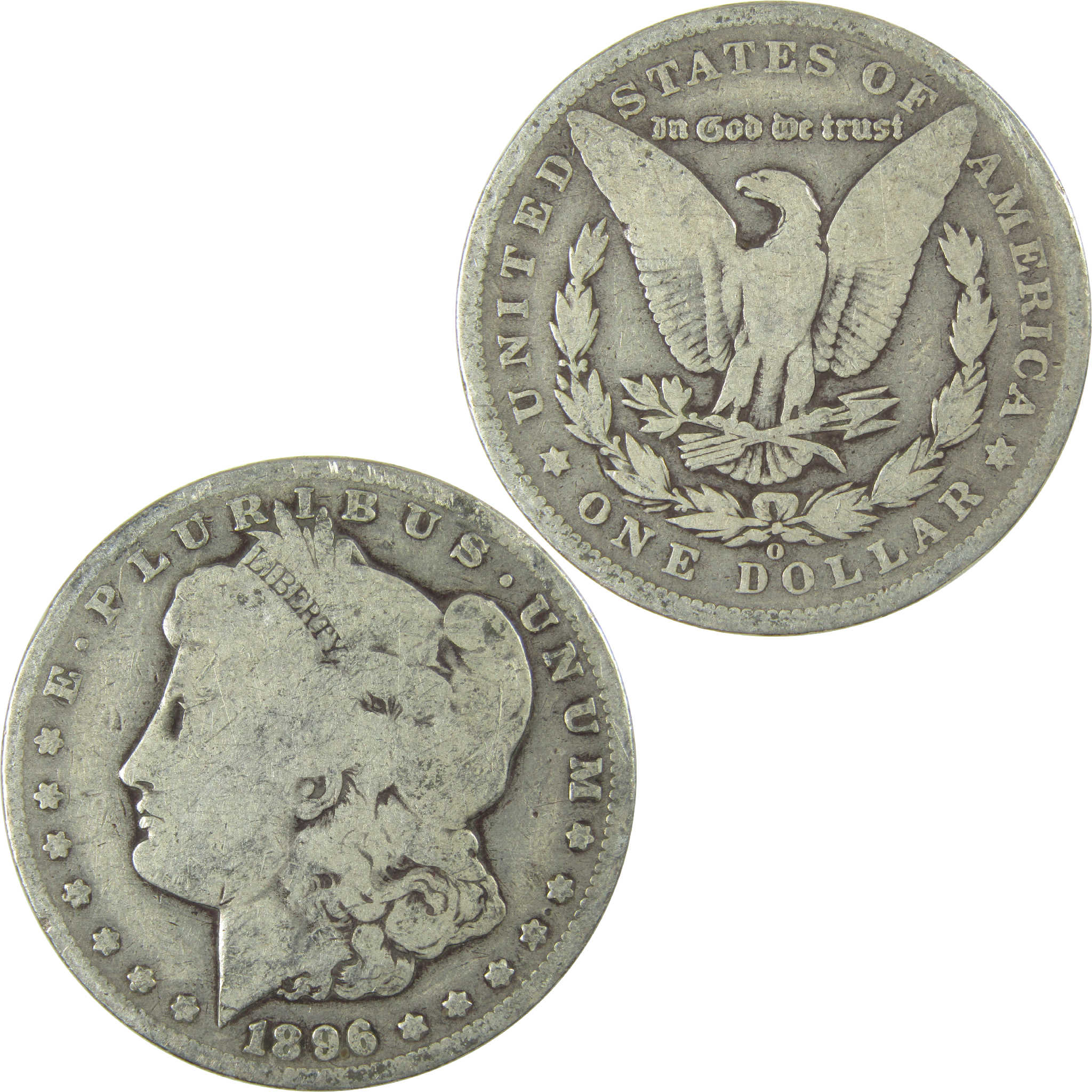 1896 O Morgan Silver Dollar Circulated $1 Coin Collectible - Morgan coin - Morgan silver dollar - Morgan silver dollar for sale - Profile Coins &amp; Collectibles