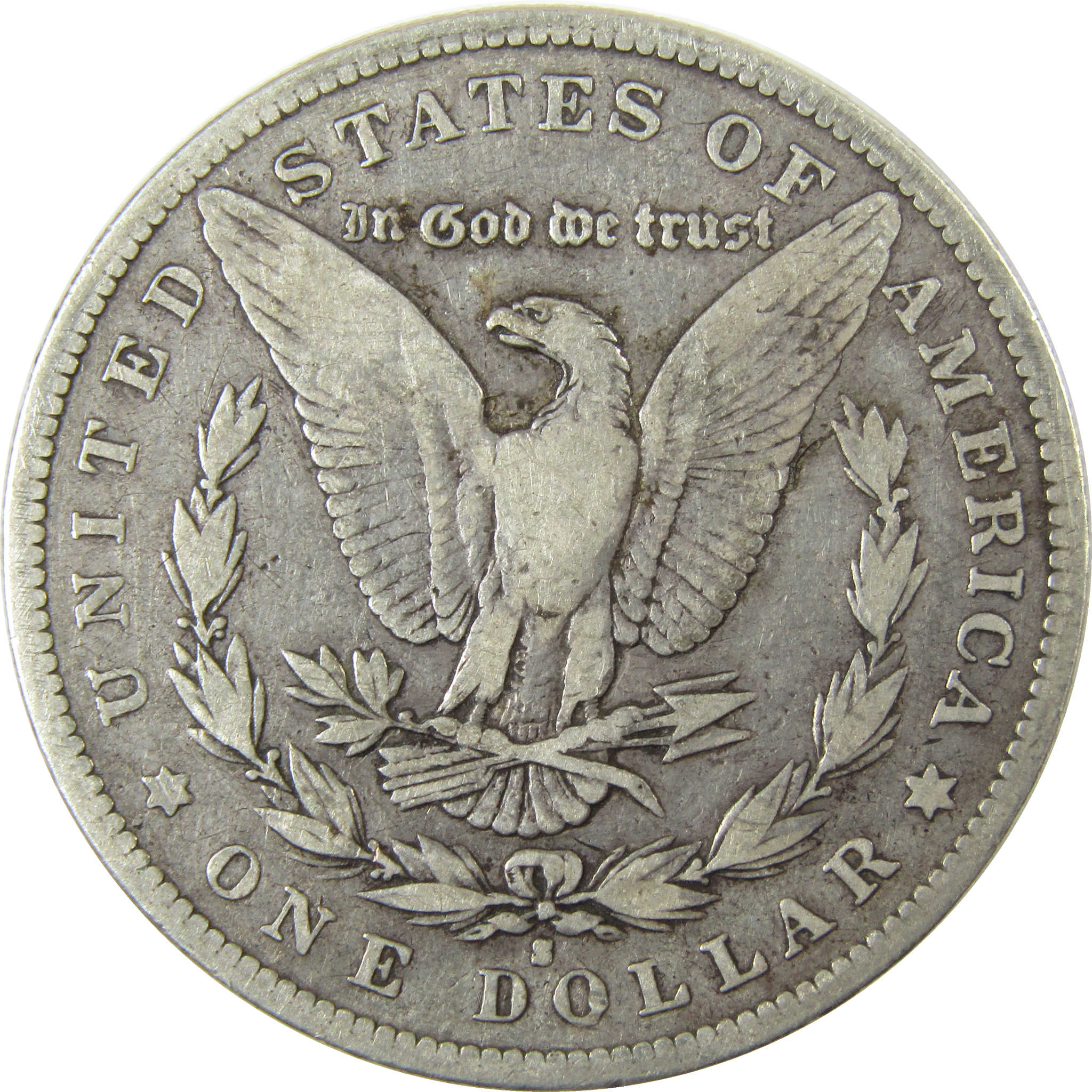 1892 S Morgan Silver Dollar F Fine $1 Coin SKU:I28490