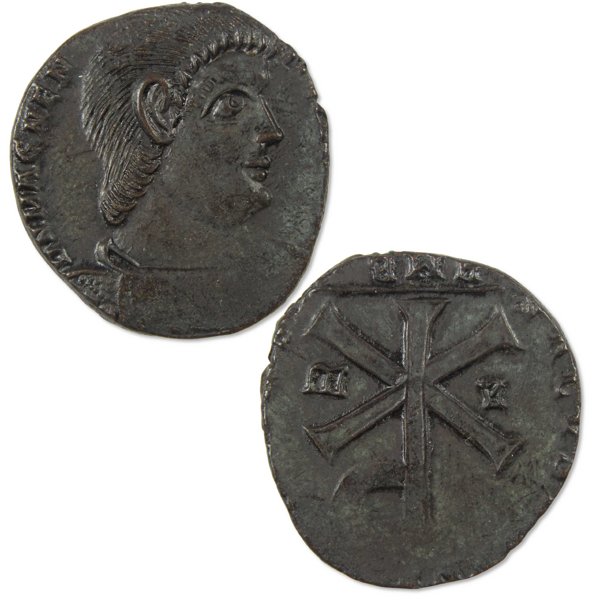 350-353 AD Magnentius Roman Empire Centenionalis Amiens Chi-Rho VF