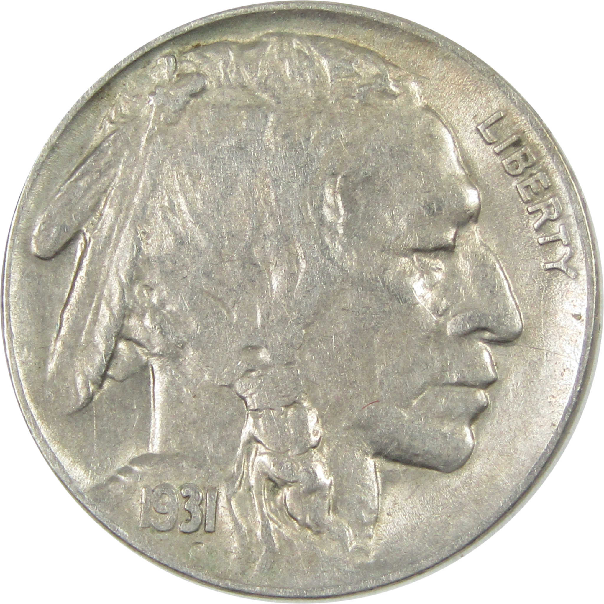 1931 S Indian Head Buffalo Nickel VF Very Fine 5c Coin SKU:I15160