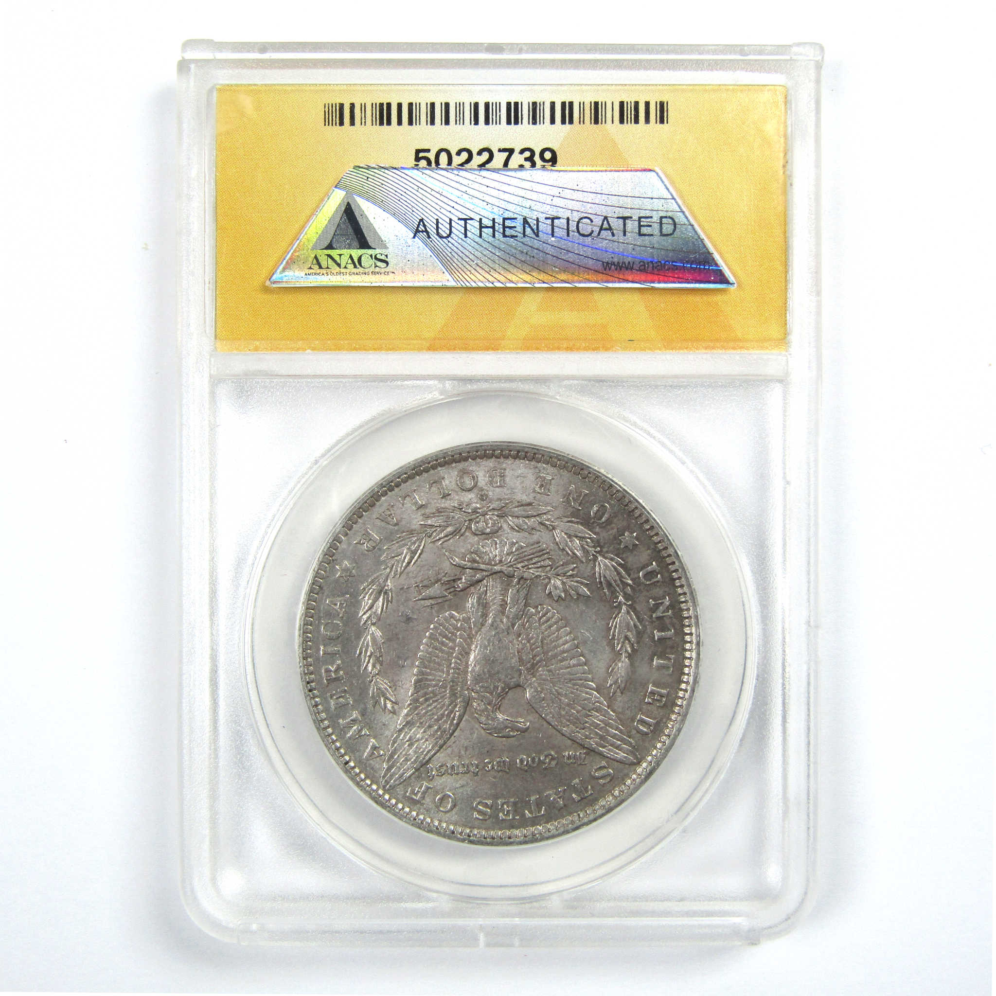 1882 O/S Morgan Dollar AU 55 ANACS Silver $1 Coin SKU:CPC6855 - Morgan coin - Morgan silver dollar - Morgan silver dollar for sale - Profile Coins &amp; Collectibles