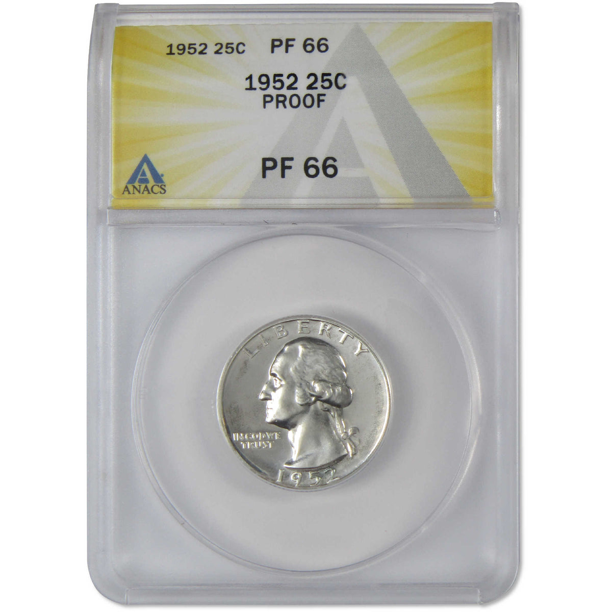 1952 Superbird FS-901 Washington Silver Quarter PF 66 ANACS SKU:I28800