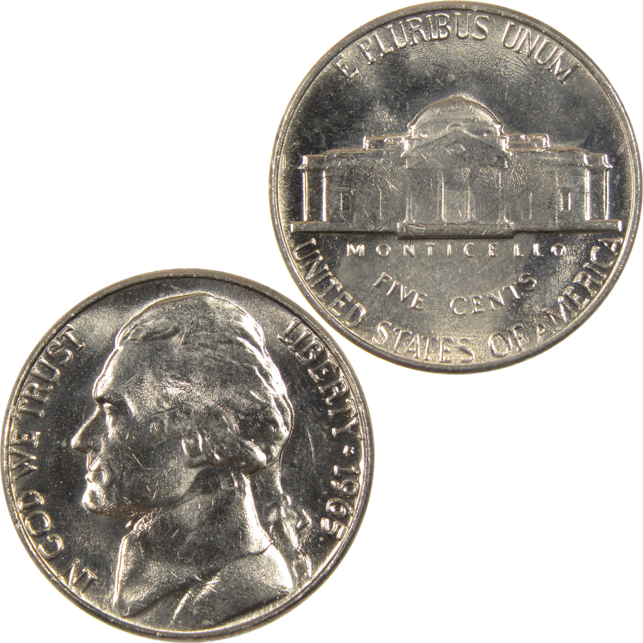 1965 Jefferson Nickel BU Uncirculated 5c Coin
