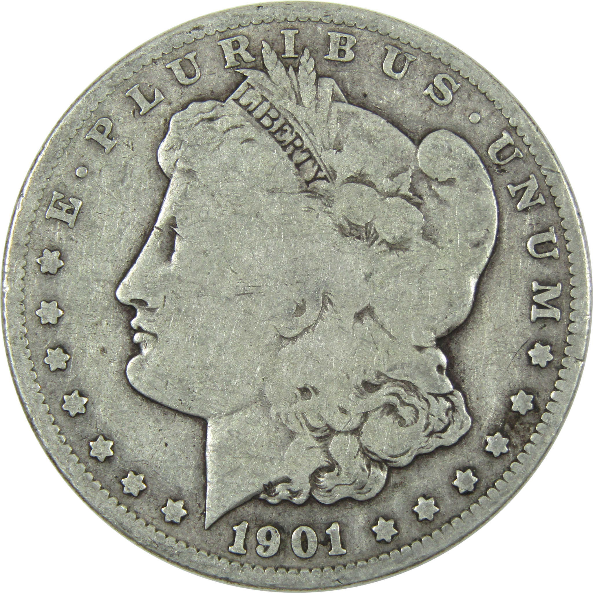 1901 S Morgan Dollar VG Very Good Silver $1 Coin SKU:I14622 - Morgan coin - Morgan silver dollar - Morgan silver dollar for sale - Profile Coins &amp; Collectibles